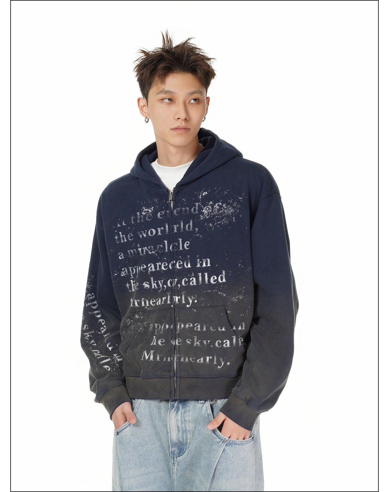 QS981A zip hoodie