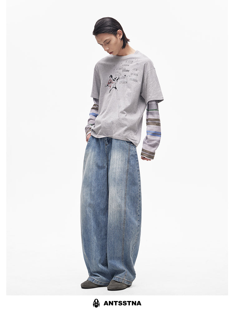 QS417B wide denim