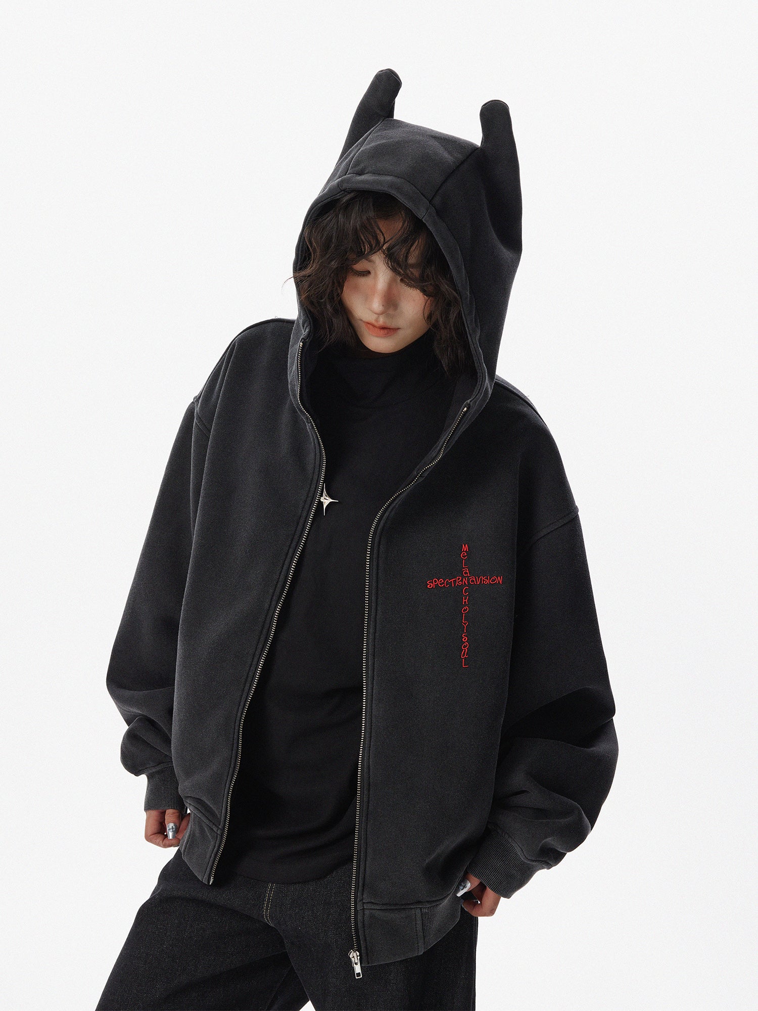 QS083B zip hoodie