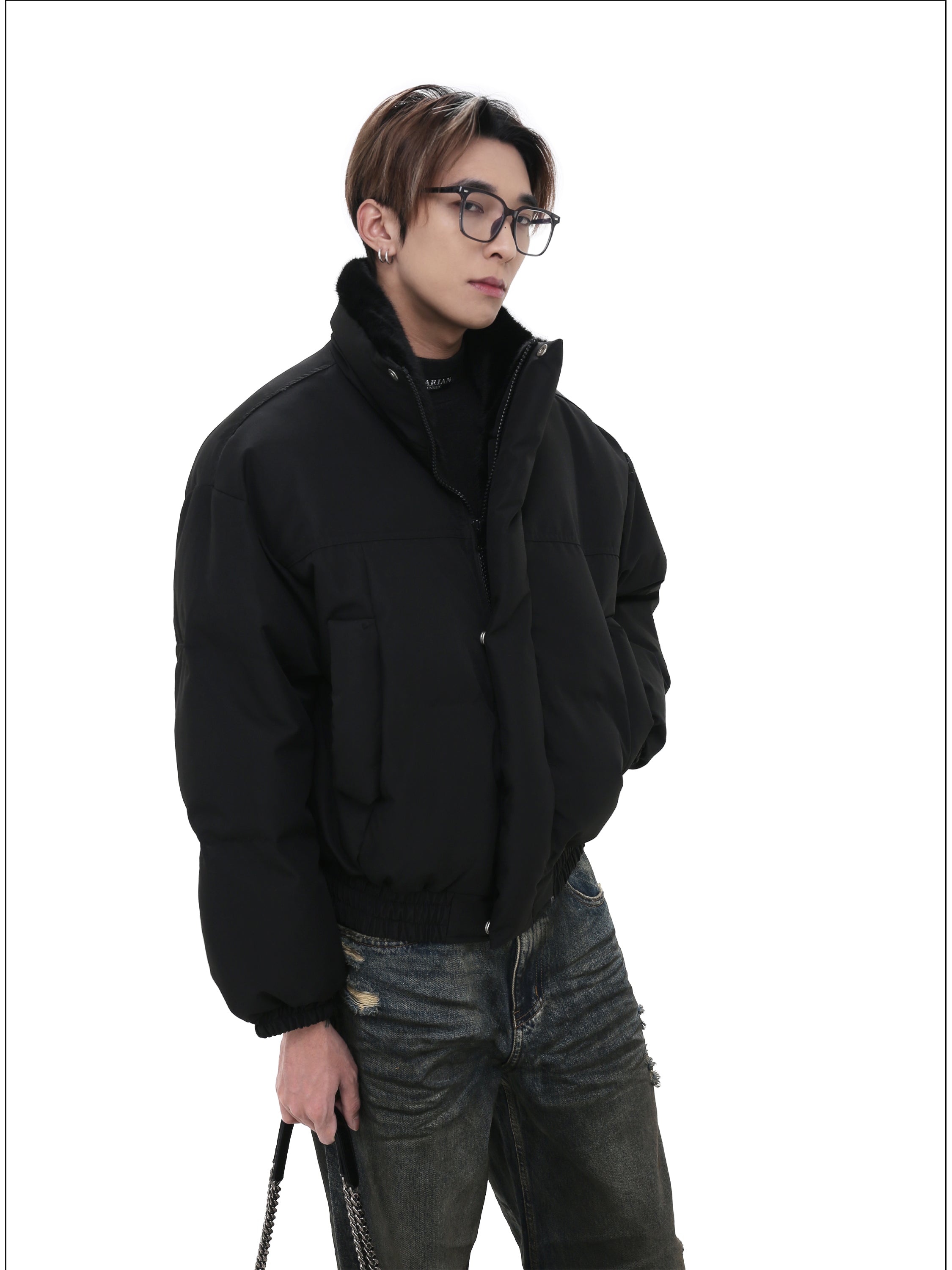 QS203B stand collar jacket