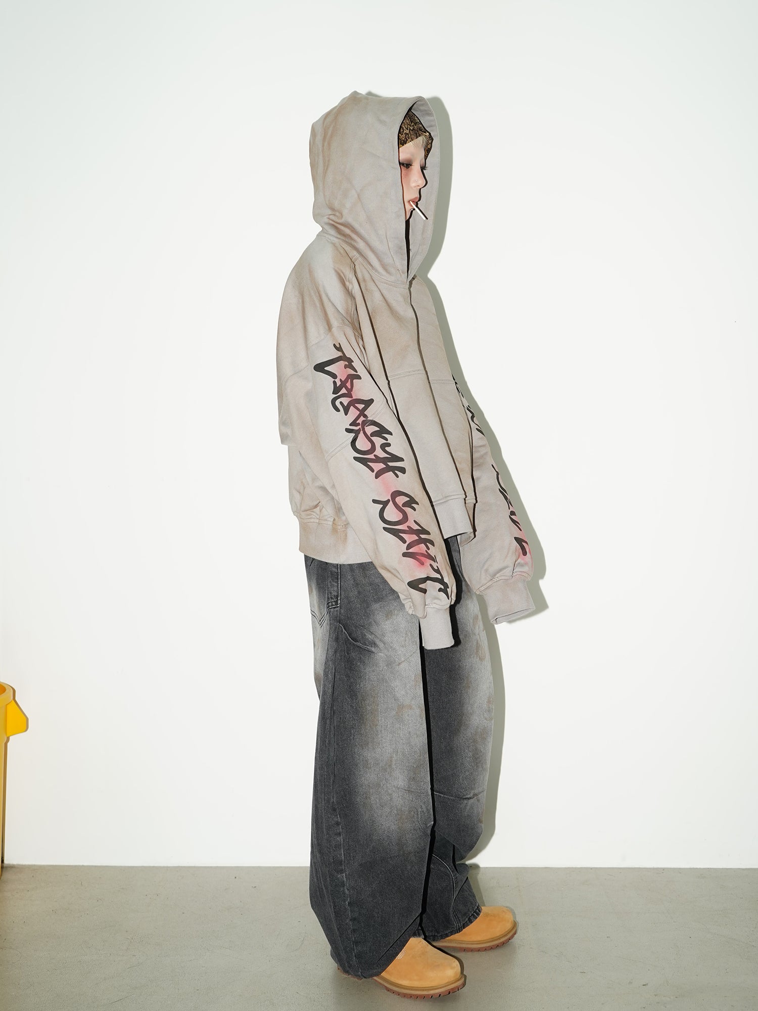 QS124B dirty hoodie