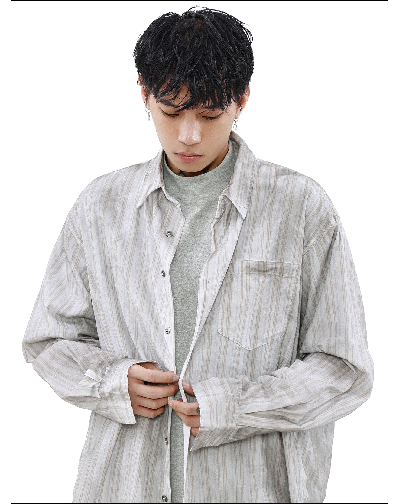 QS997A stripe shirts