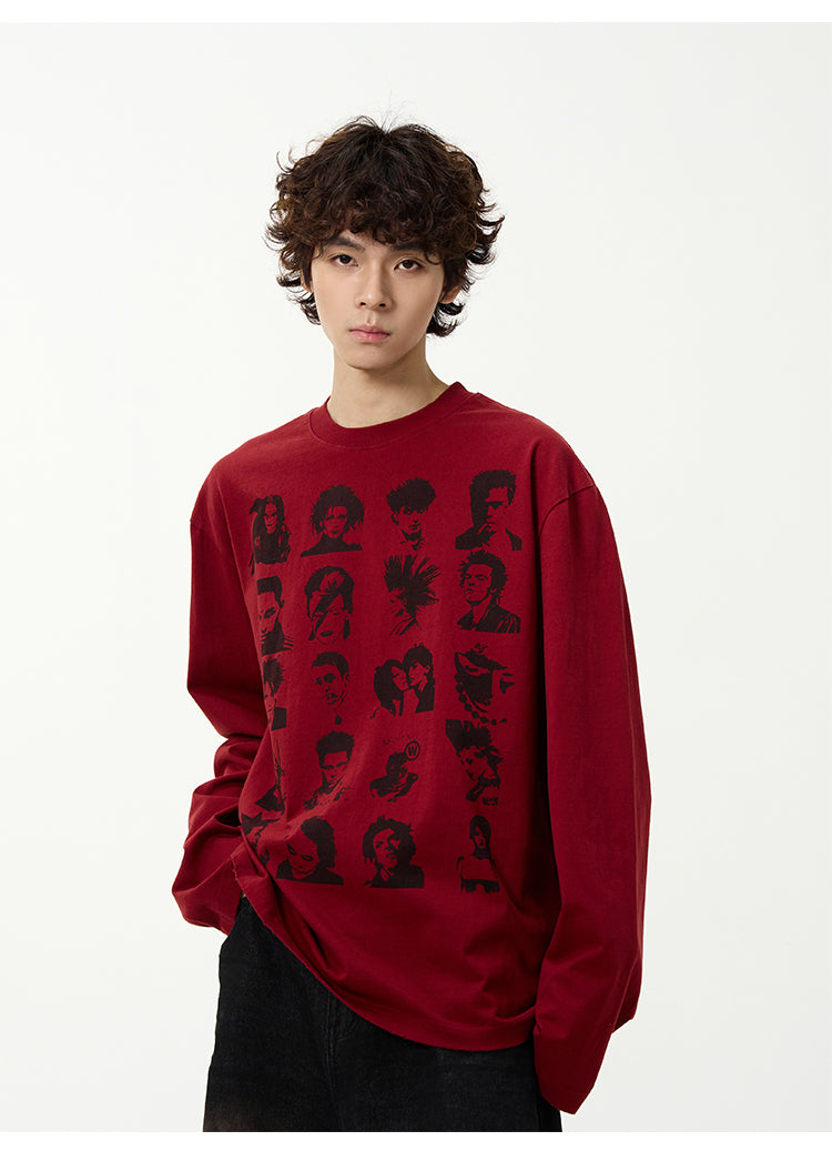 QS828A print L/S tee