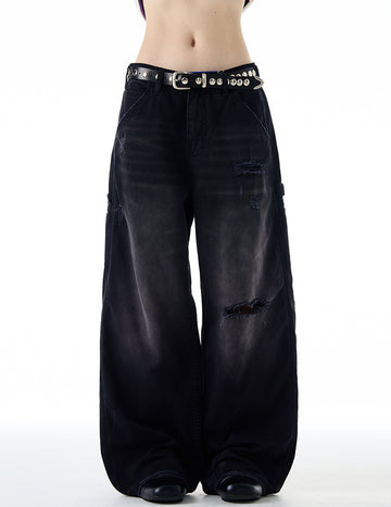 パンツ QS86(QS244B LOOSE DENIM) QS244B loose denim