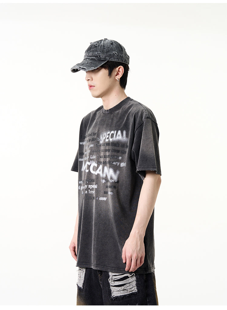 QS684A wash print tee