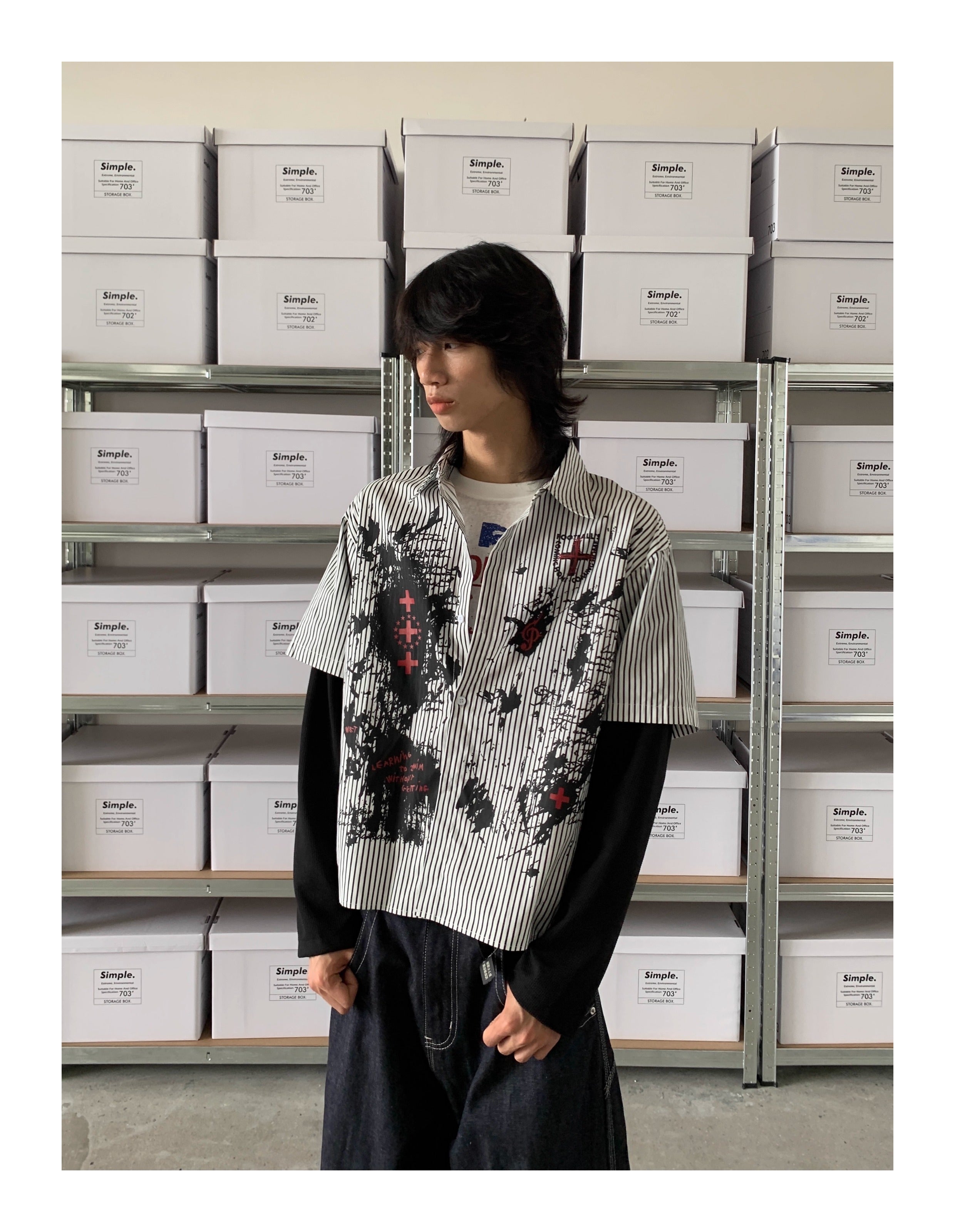 QS603B layered shirts