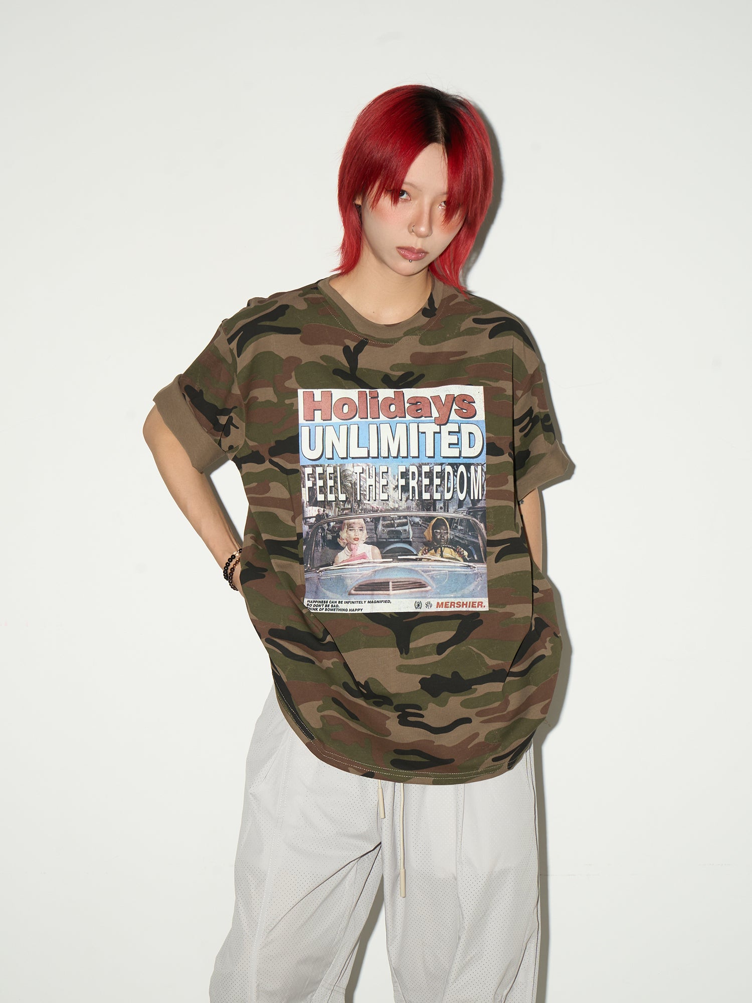 QS576B camouflage tee