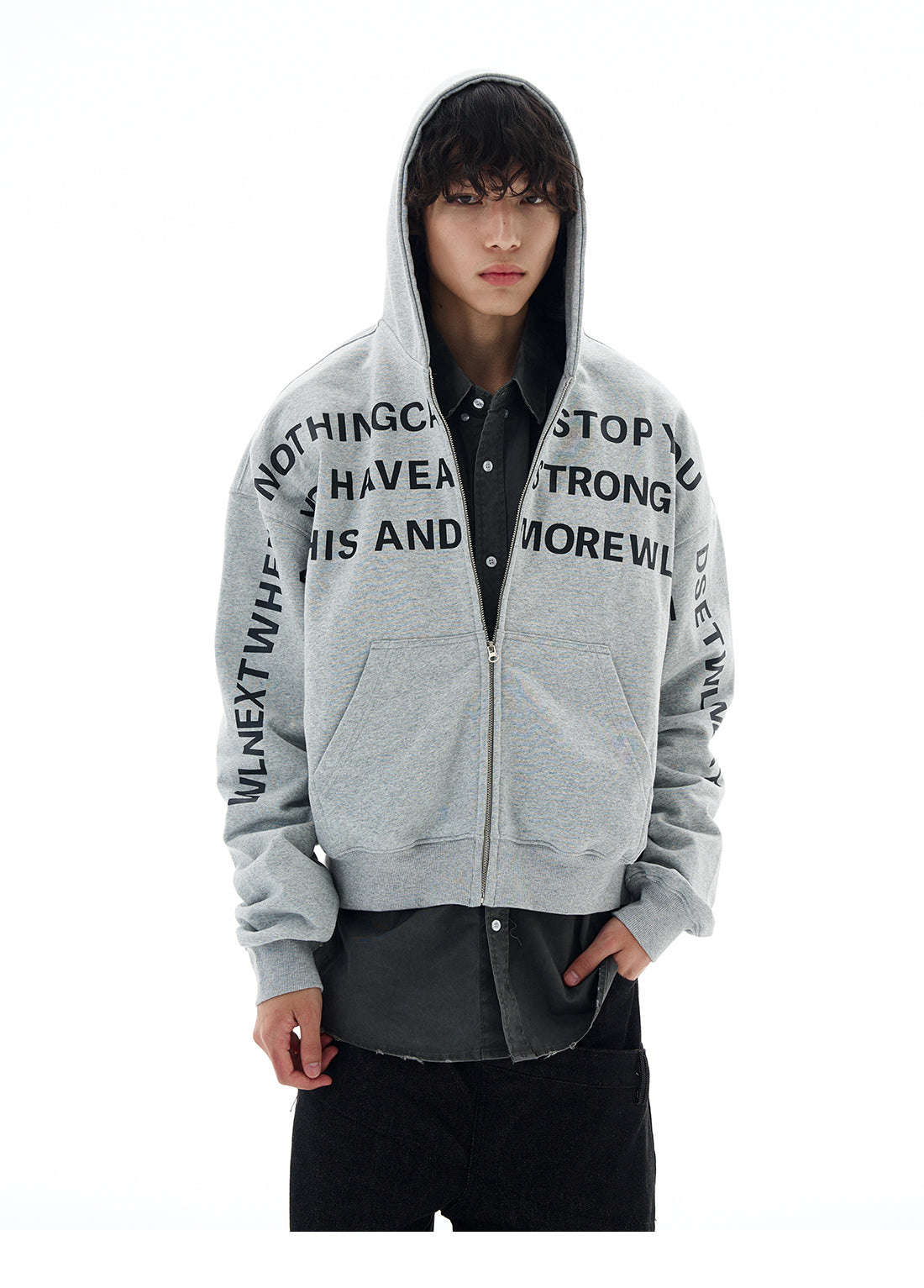 QS611B zip hoodie