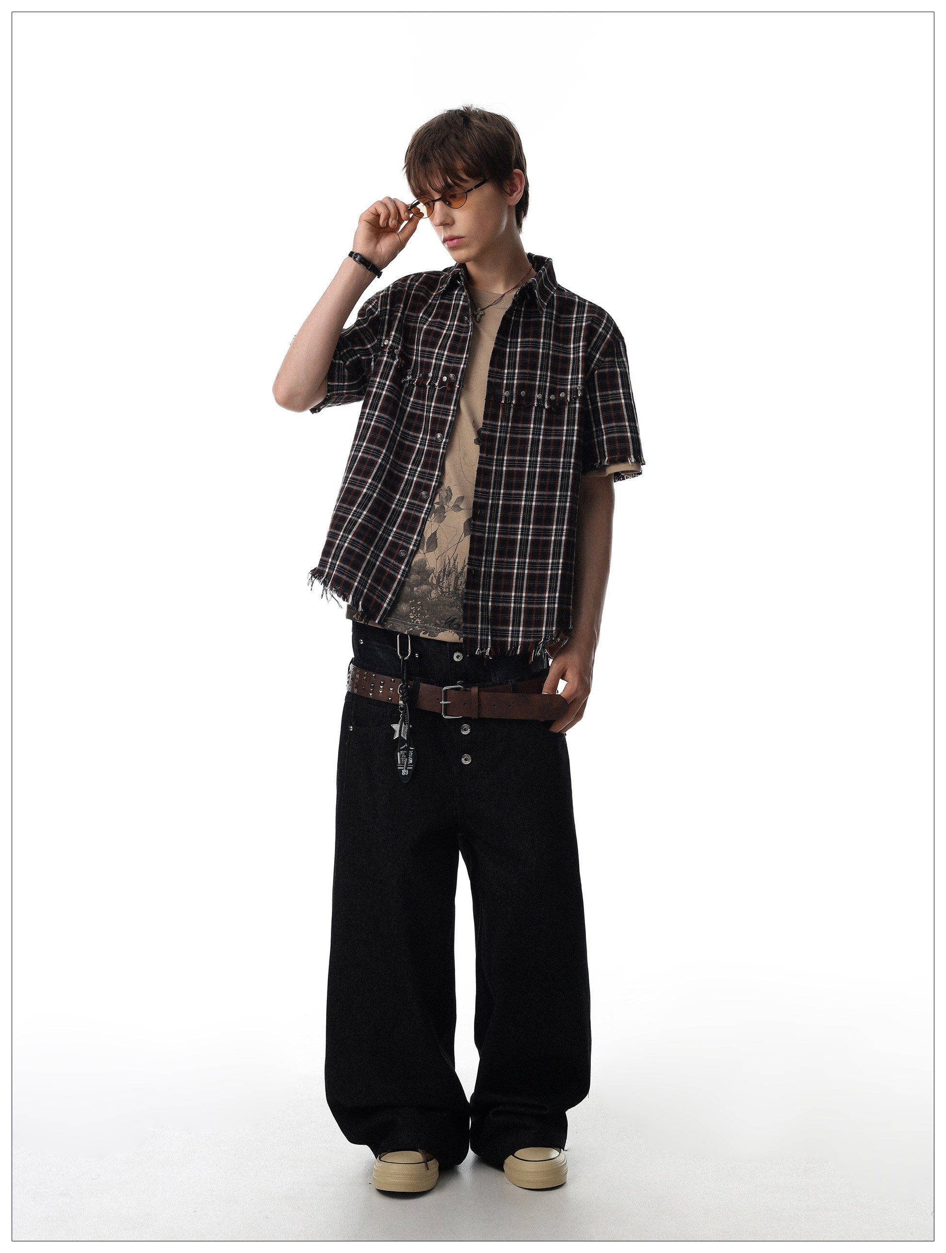 QS779B check shirts