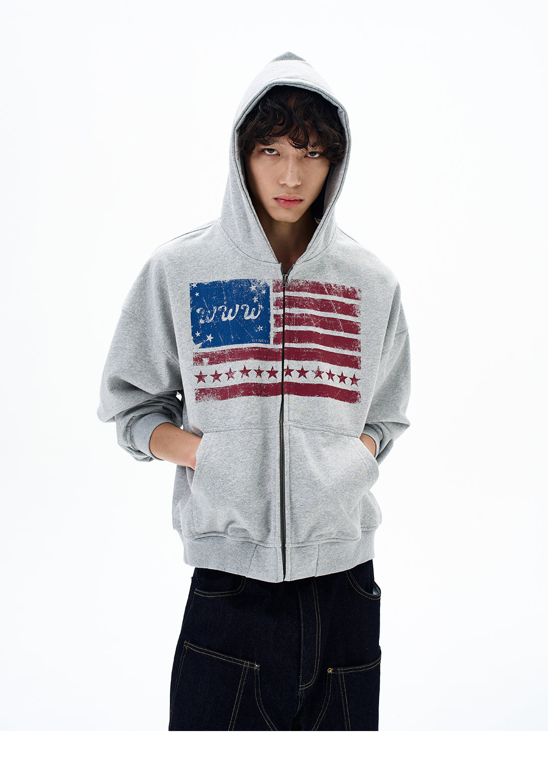 QS640B zip hoodie
