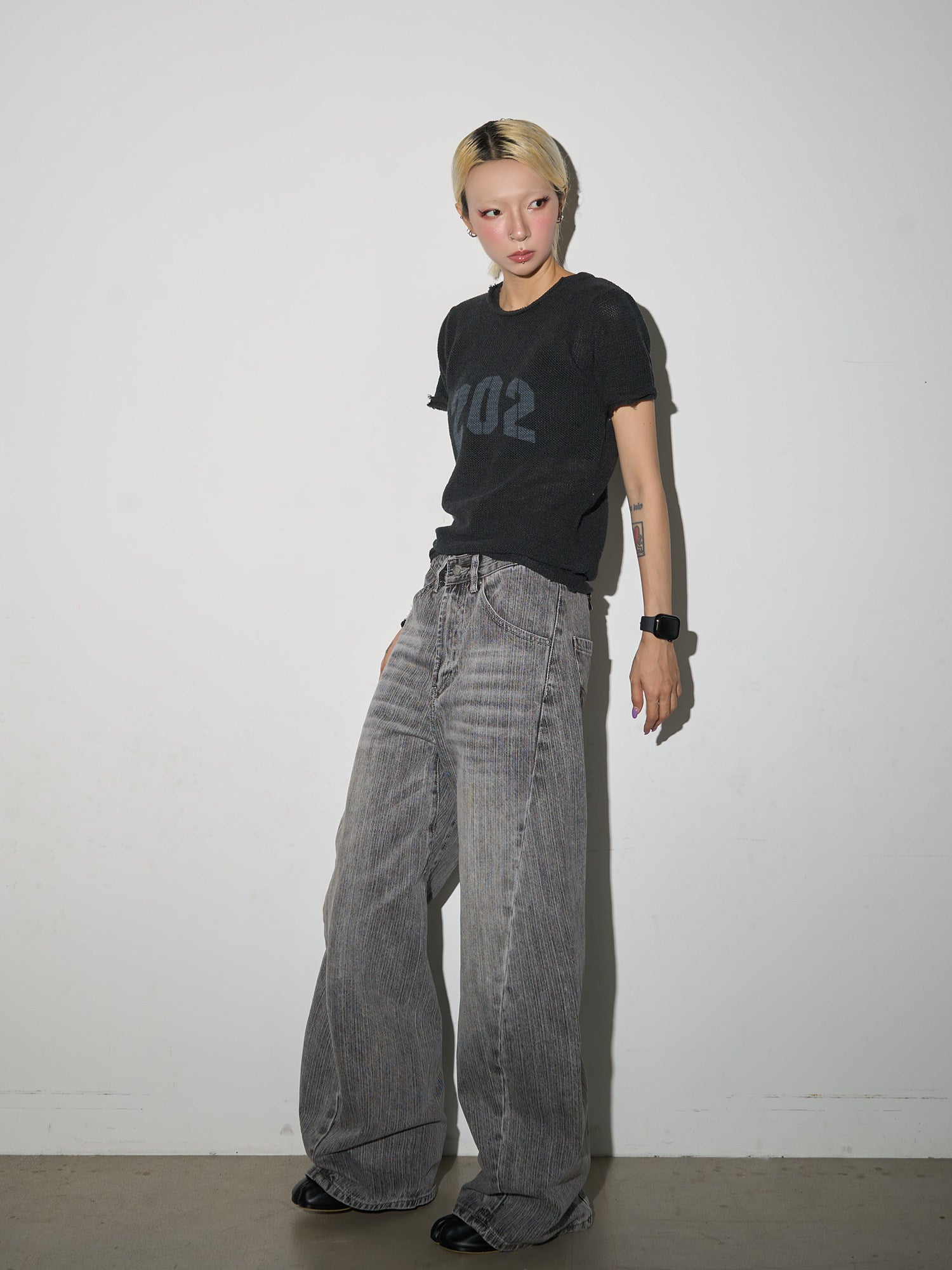 QS859B wash denim