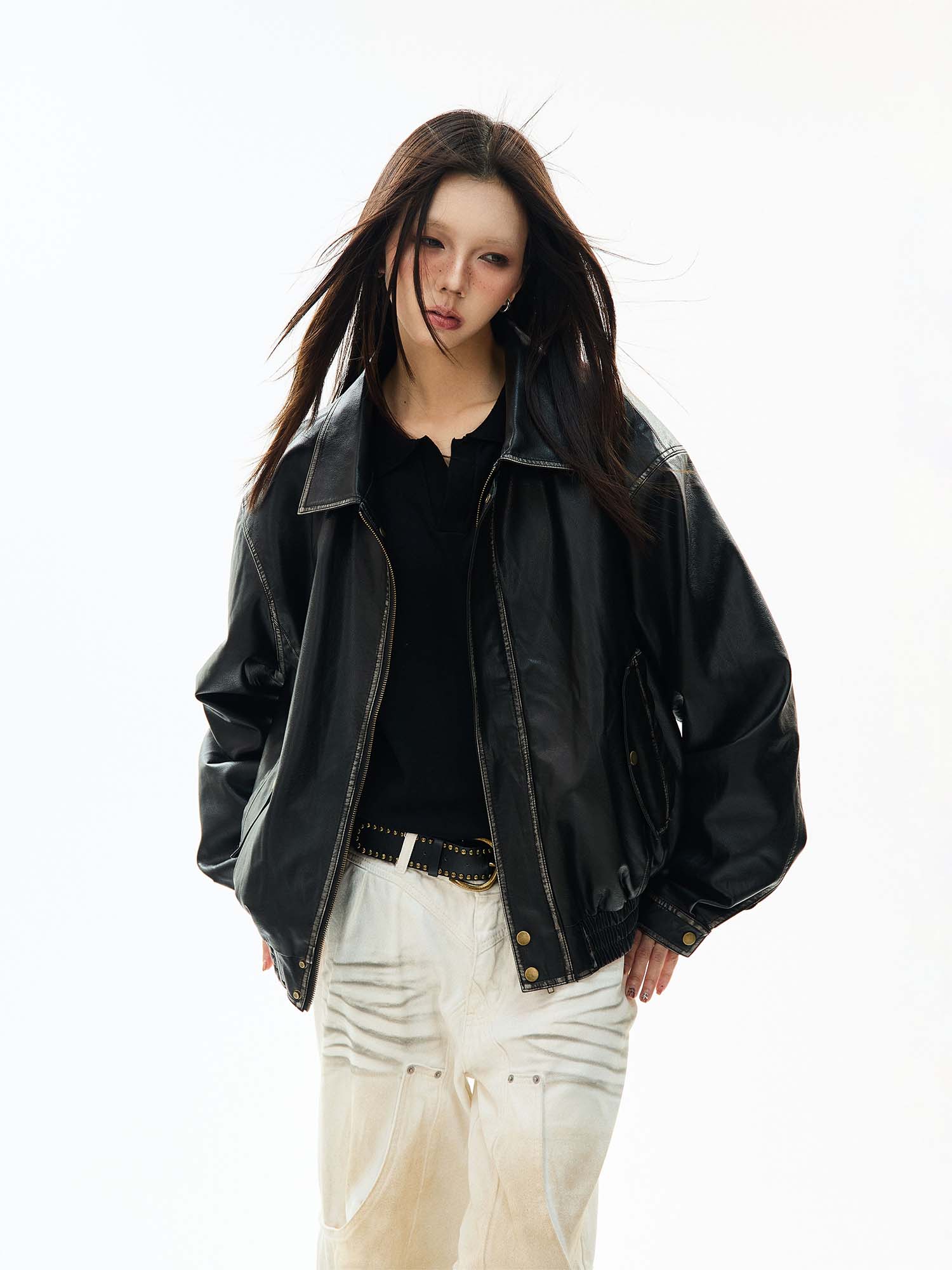 QS994A leather jacket