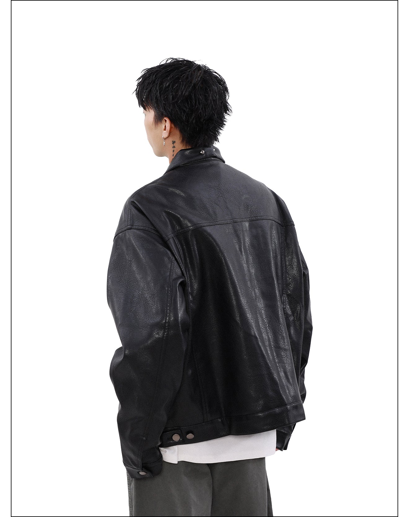 QS002B leather jacket