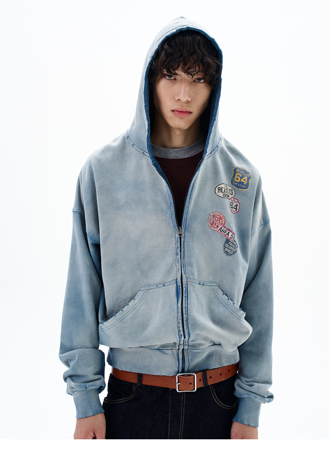 QS637B zip hoodie