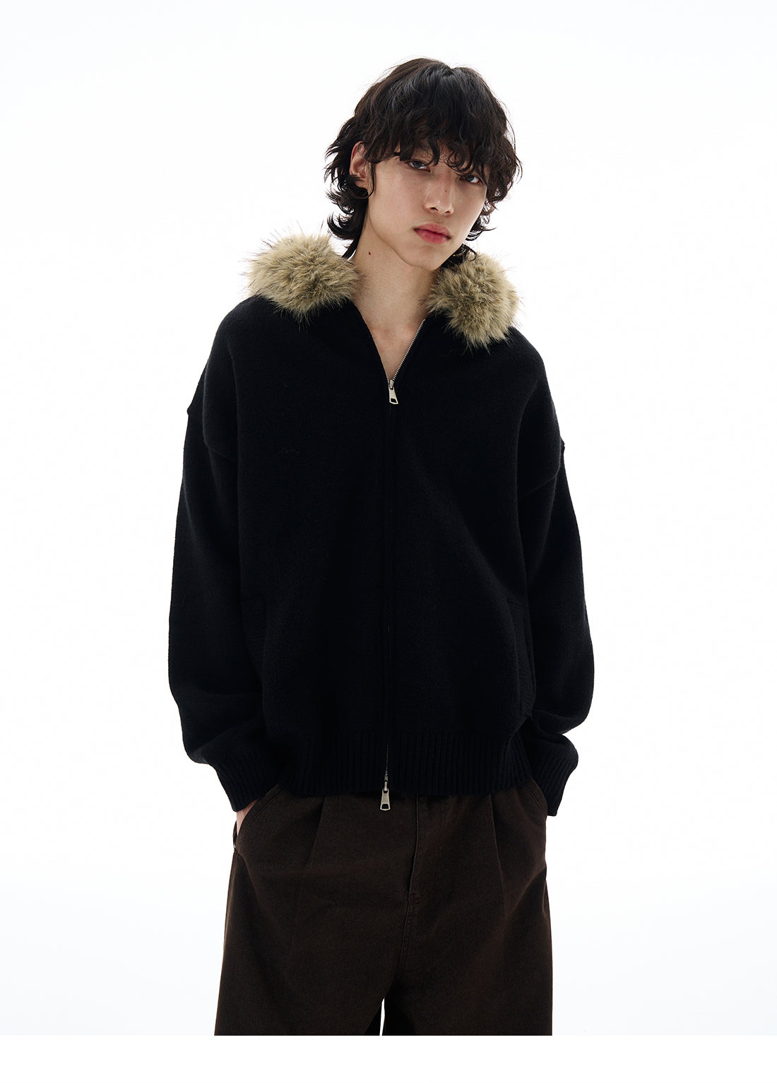 QS617B fur hoodie