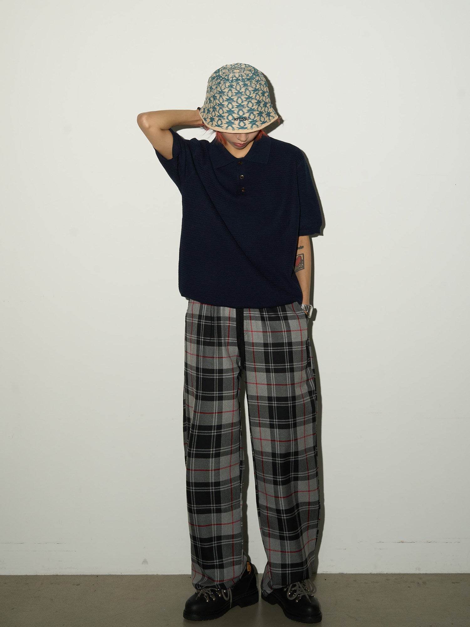 QS746B check pants