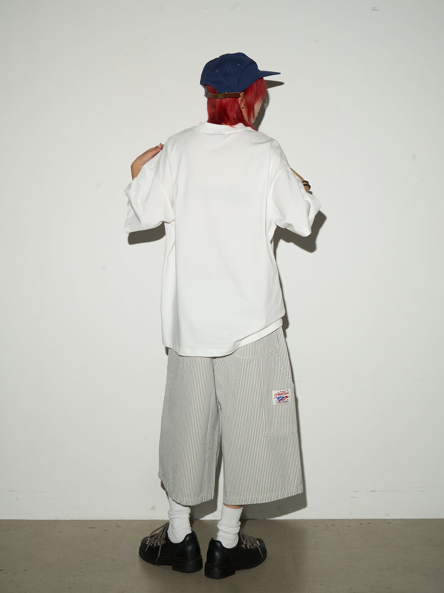 QS569B stripe shorts