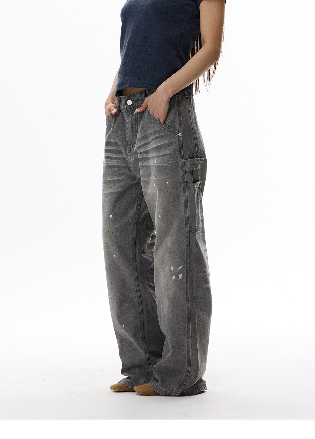 QS691B wash denim