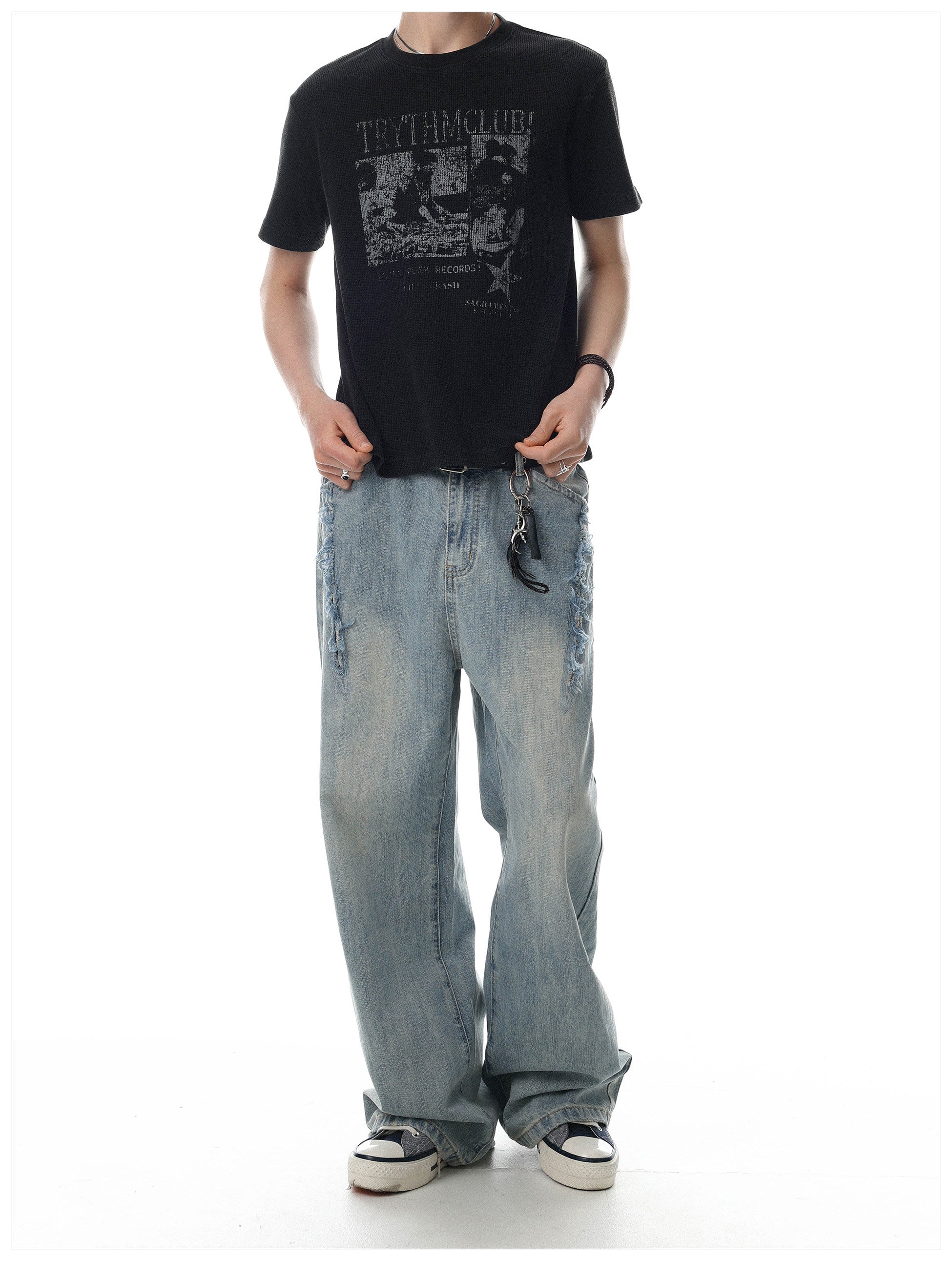 QS762B wash denim