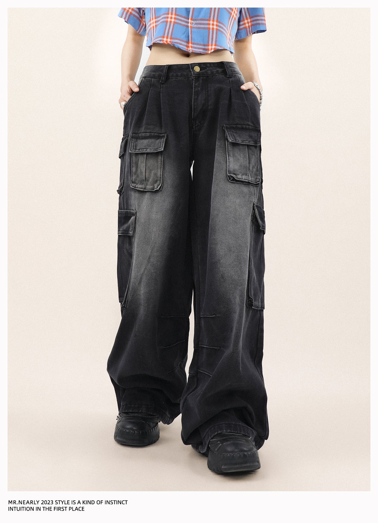 QS482A multi pocket pants