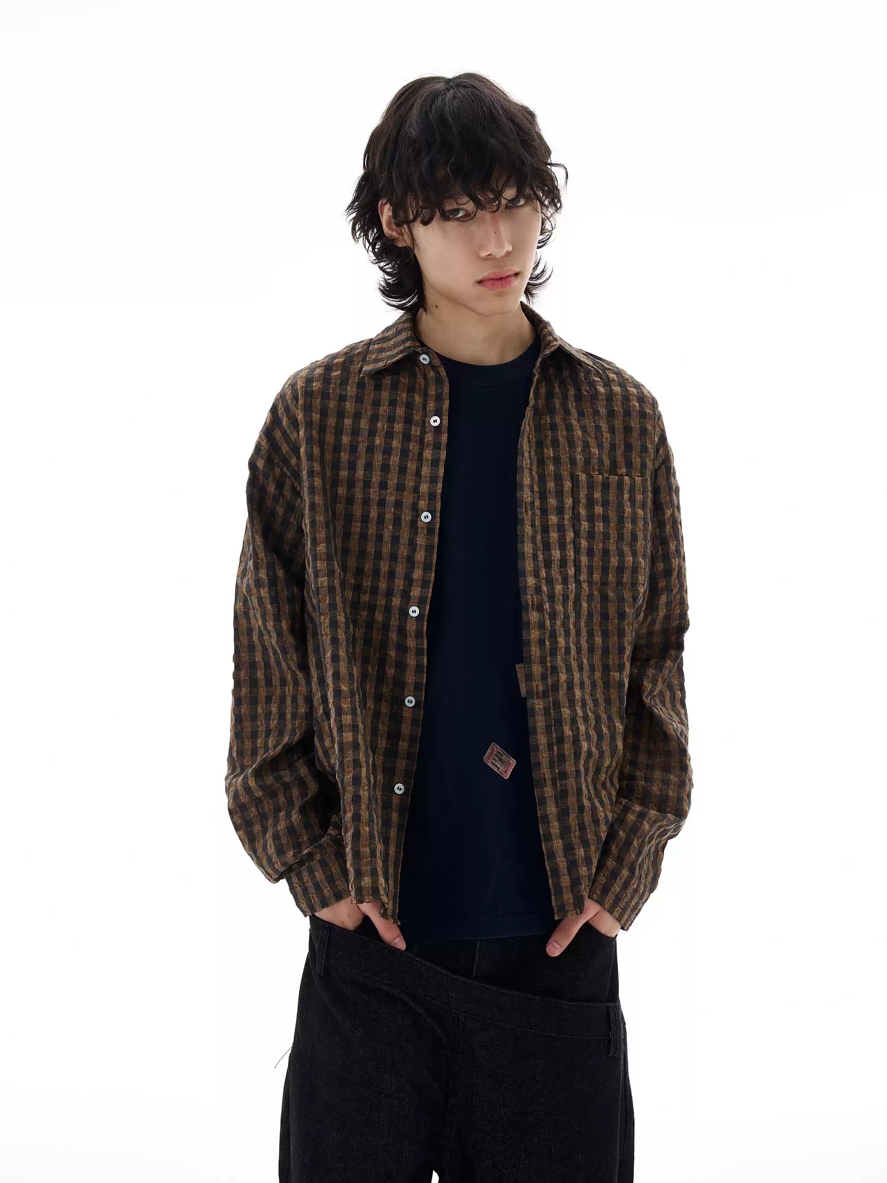 QS609B check shirts