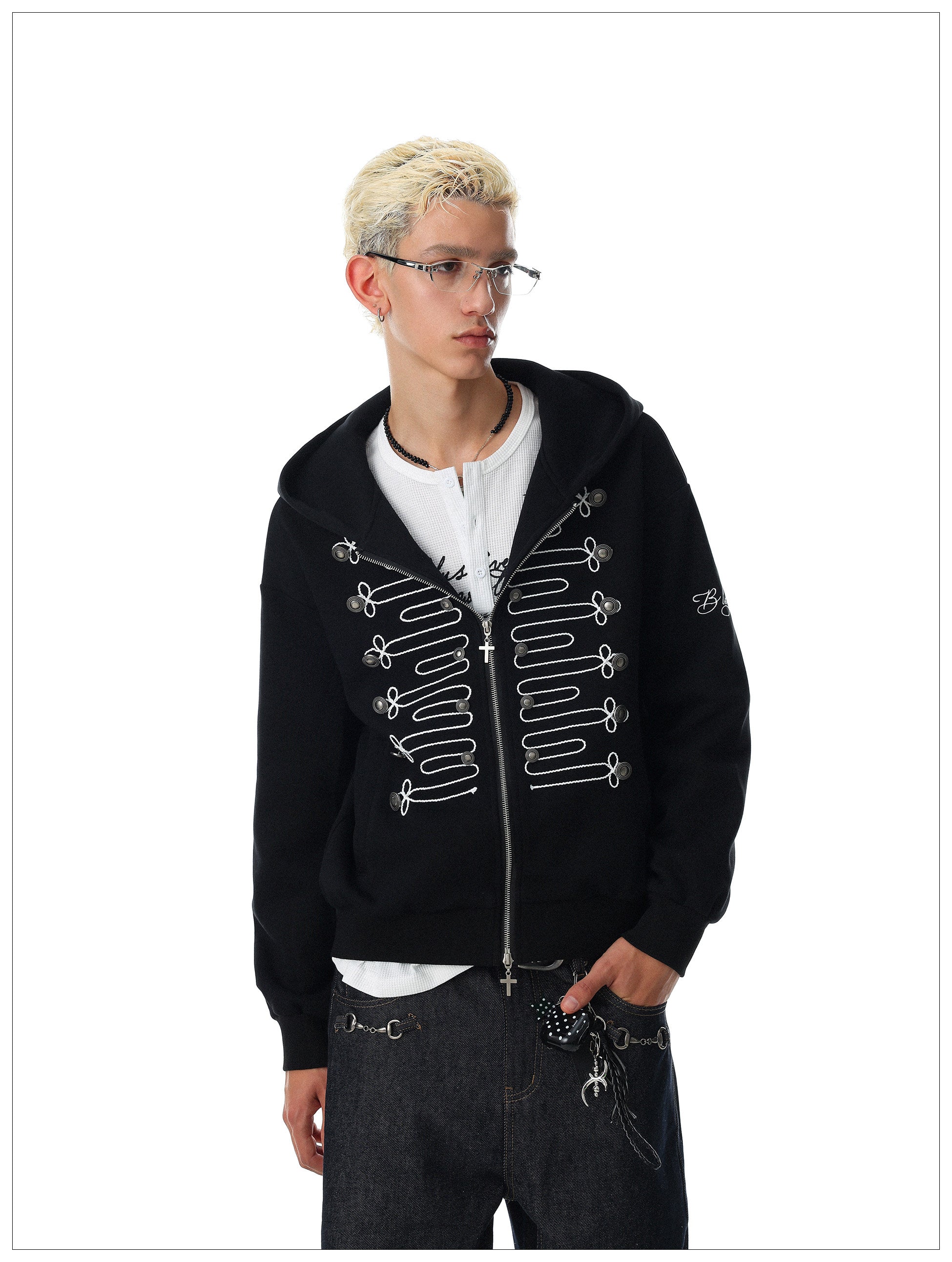 QS891B zip hoodie