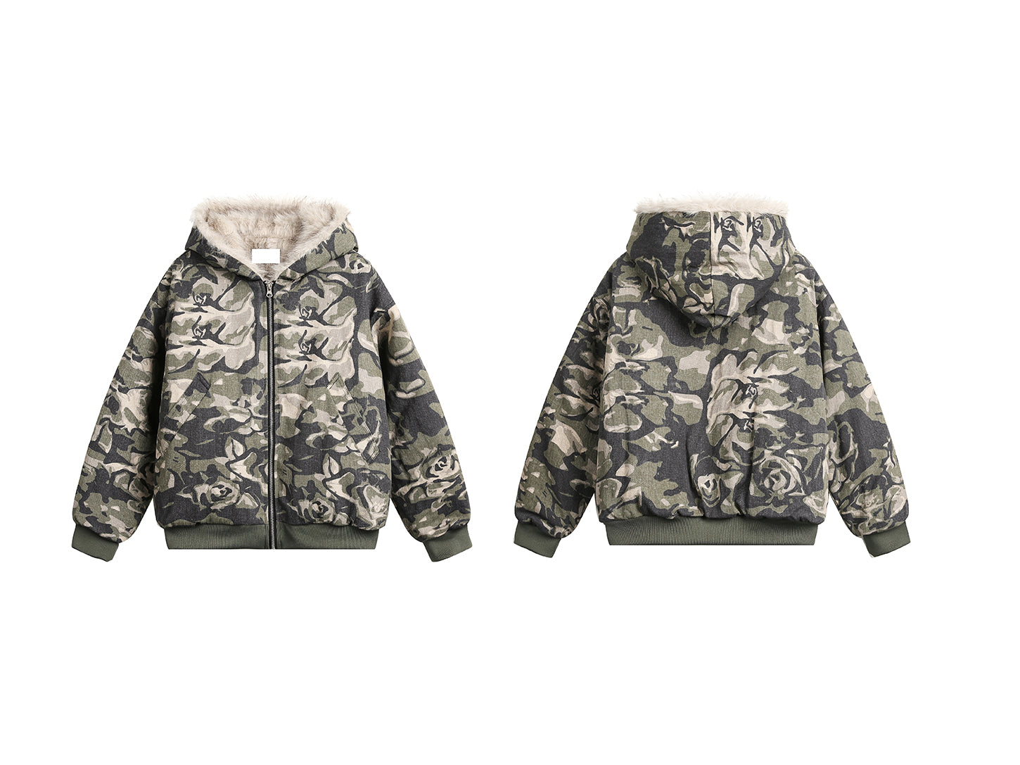 QS131B camouflage hoodie jacket