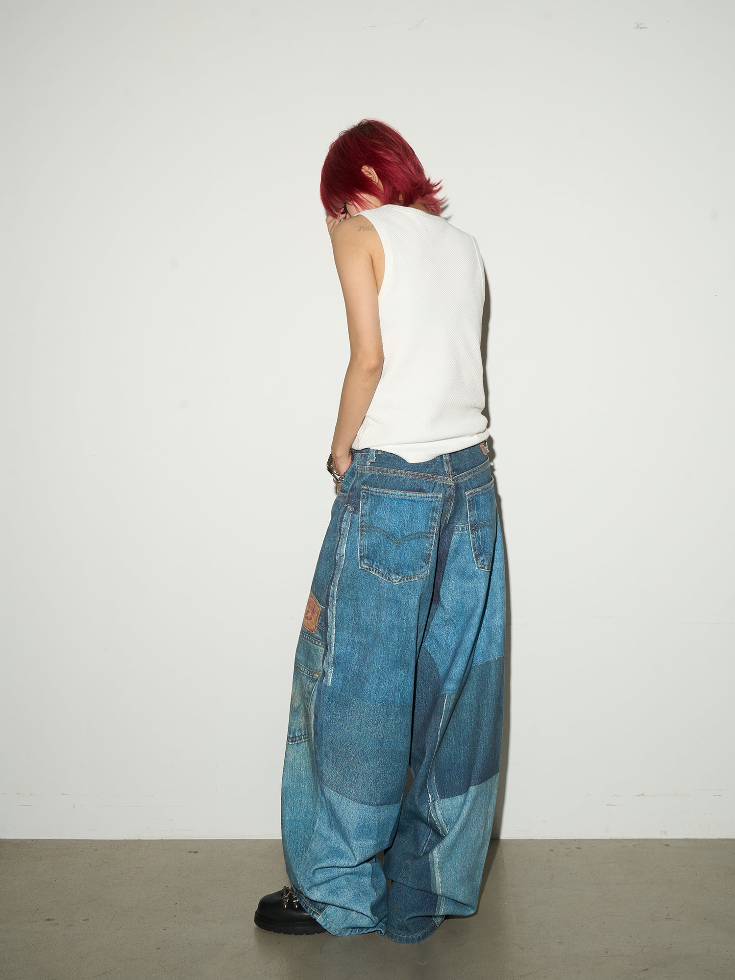 QS561B print denim