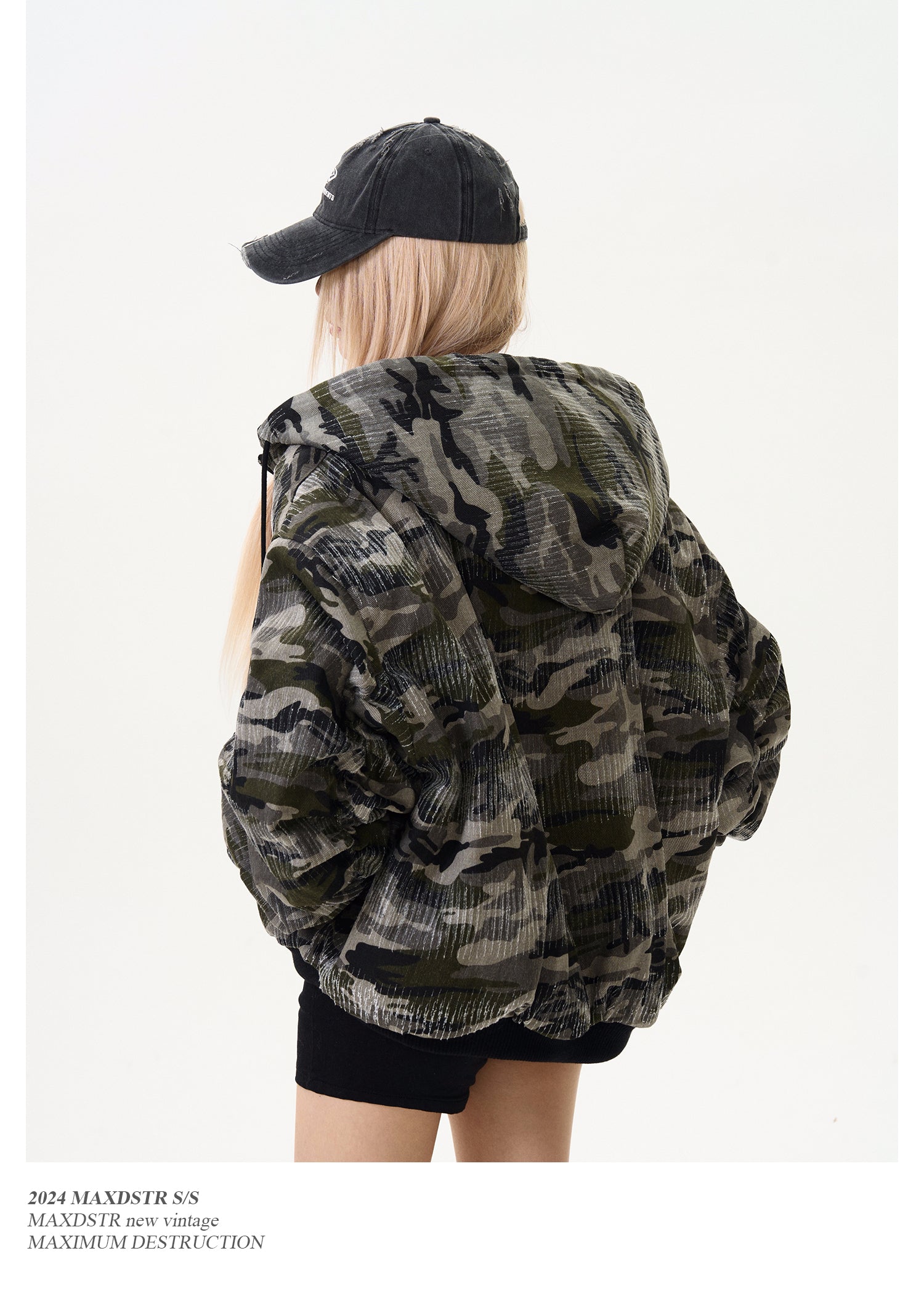 QS081B camouflage bomber jacket