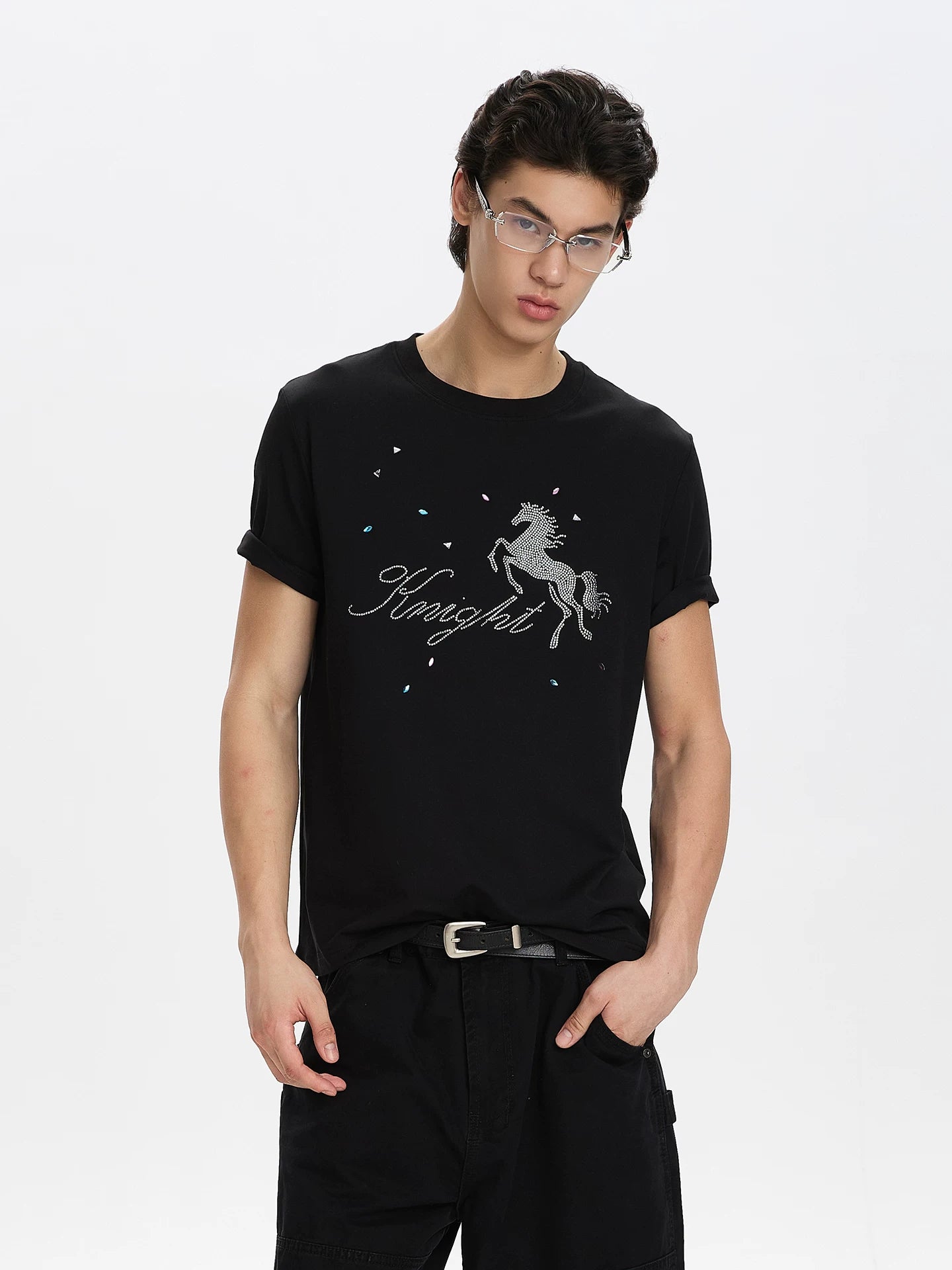 QS840B rhinestone tee