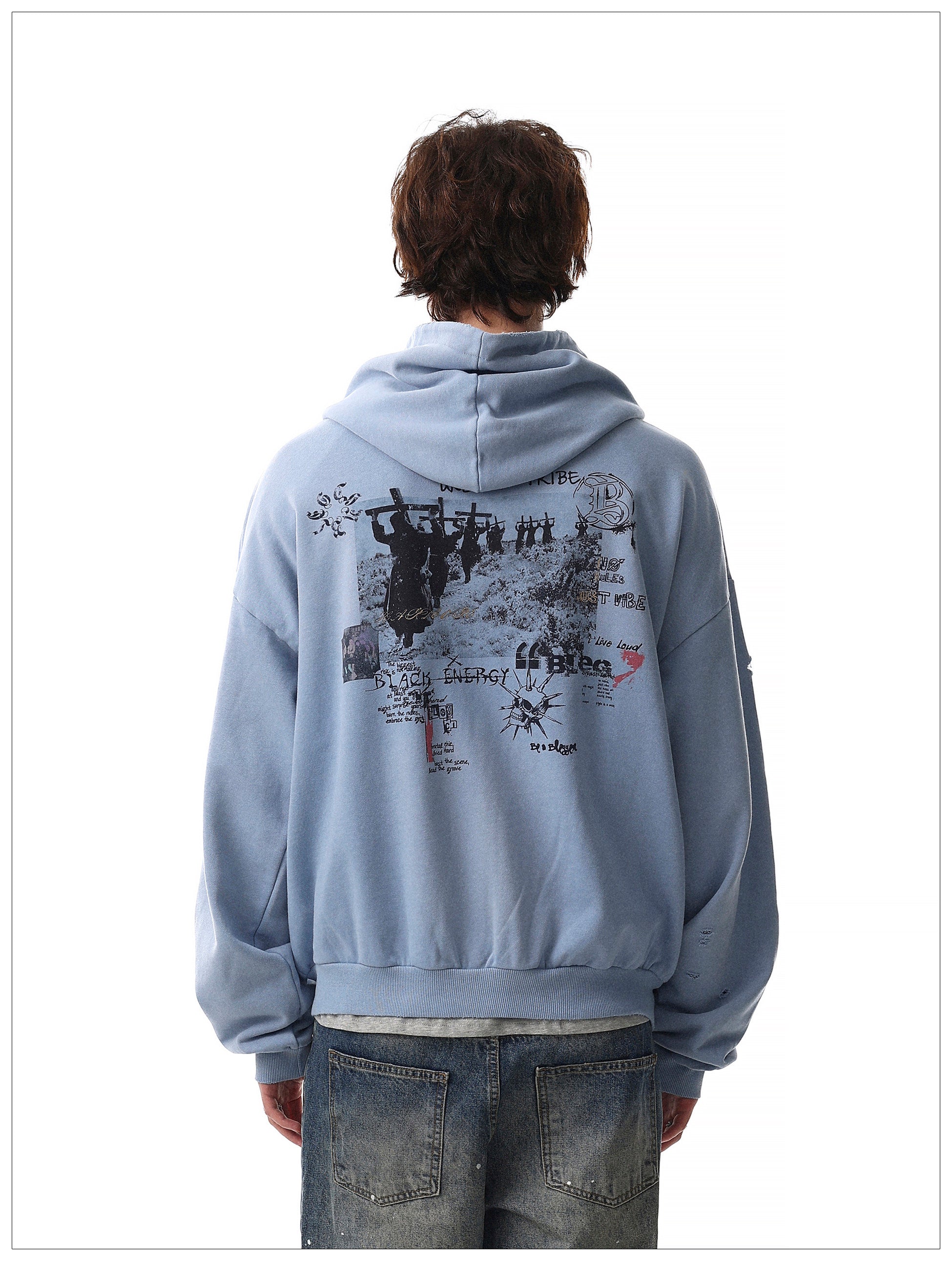 QS686B zip hoodie