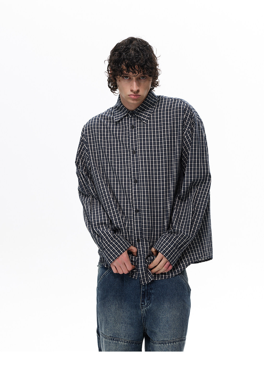 QS719B check shirts