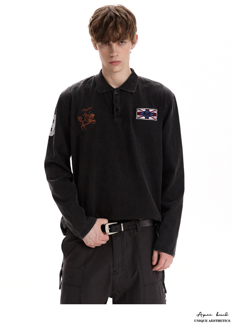QS896B L/S polo