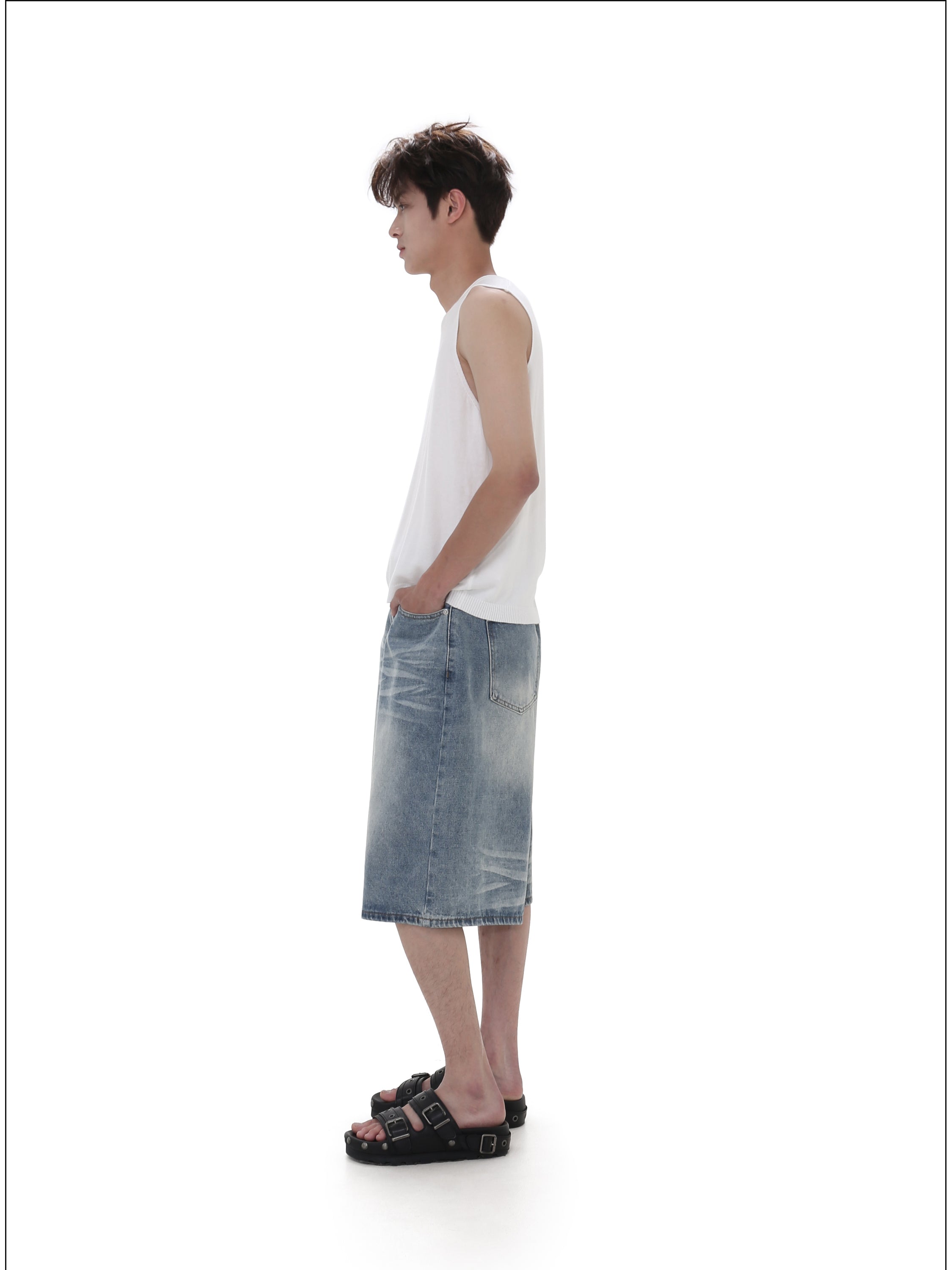 QS428B denim shorts