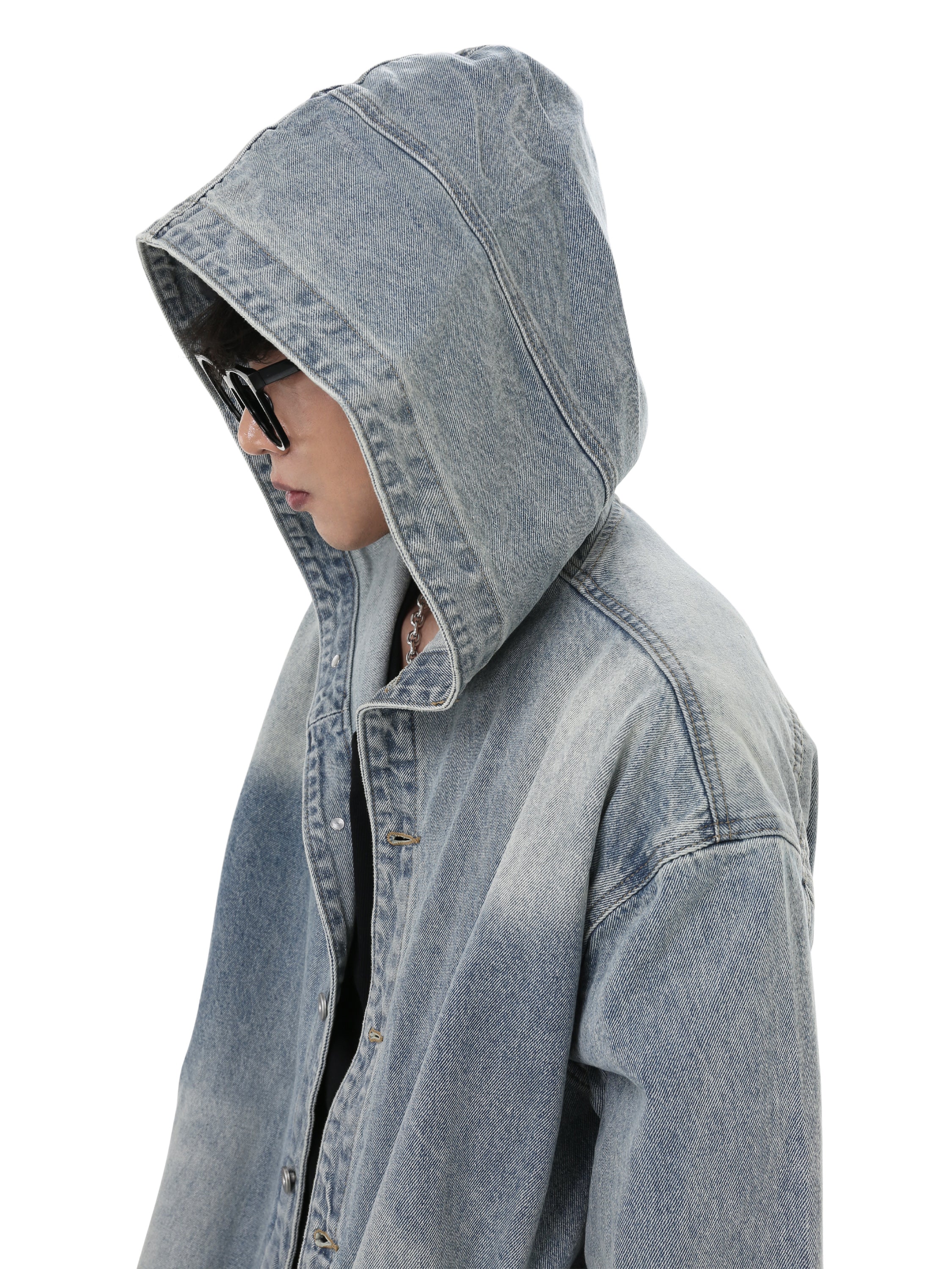 QS829A denim hoodie