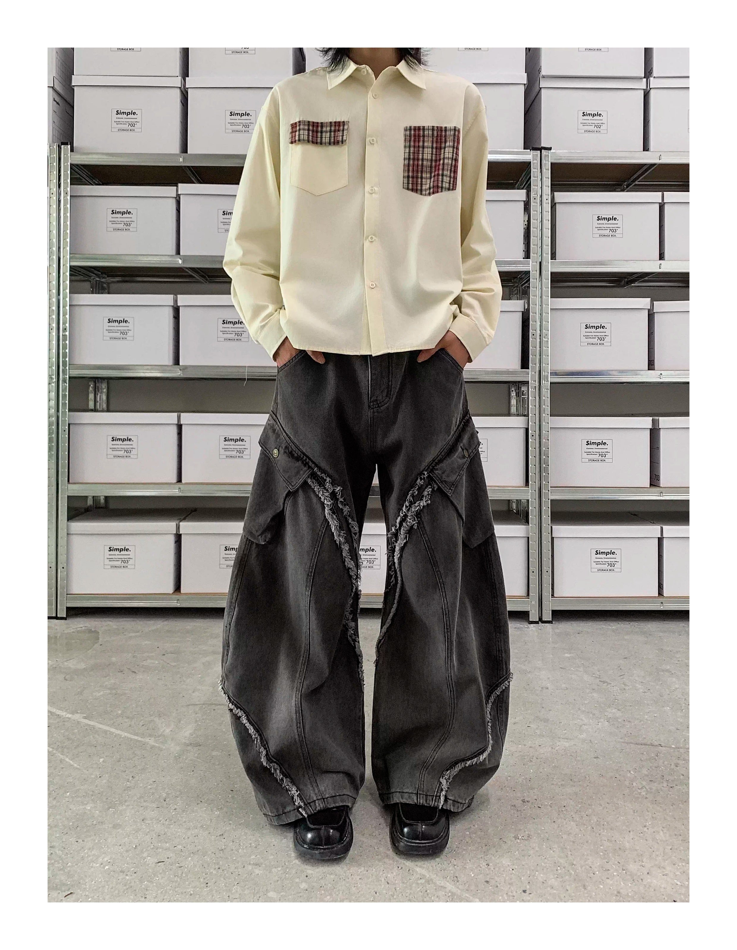 QS613B wash denim
