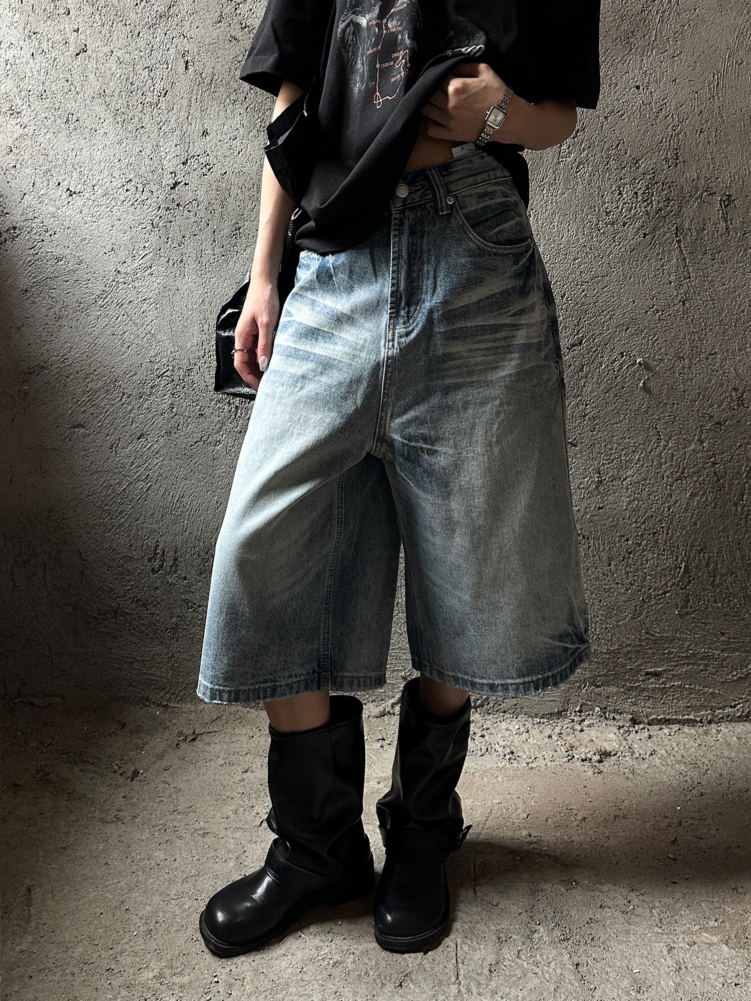 QS819B denim shorts