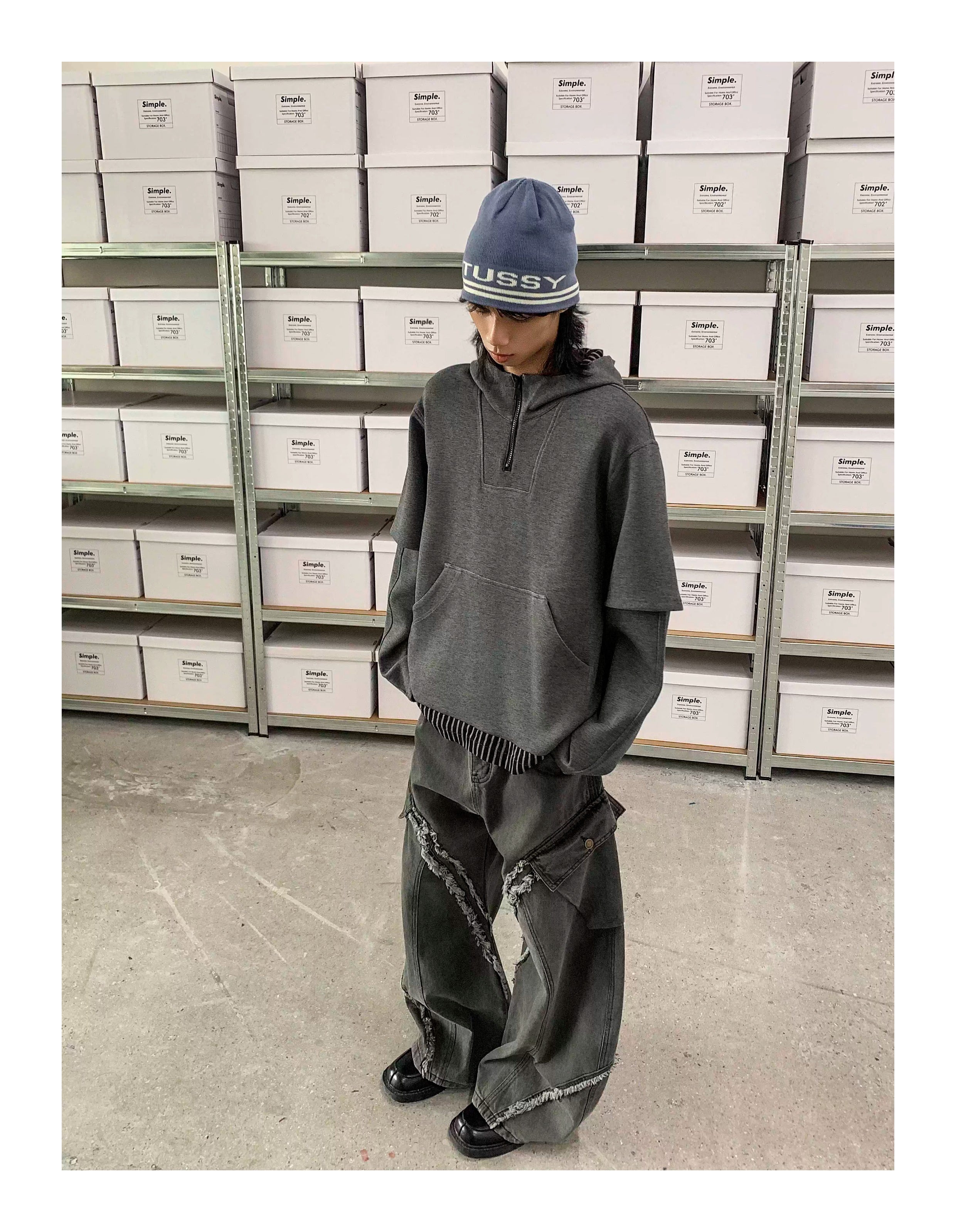 QS613B wash denim