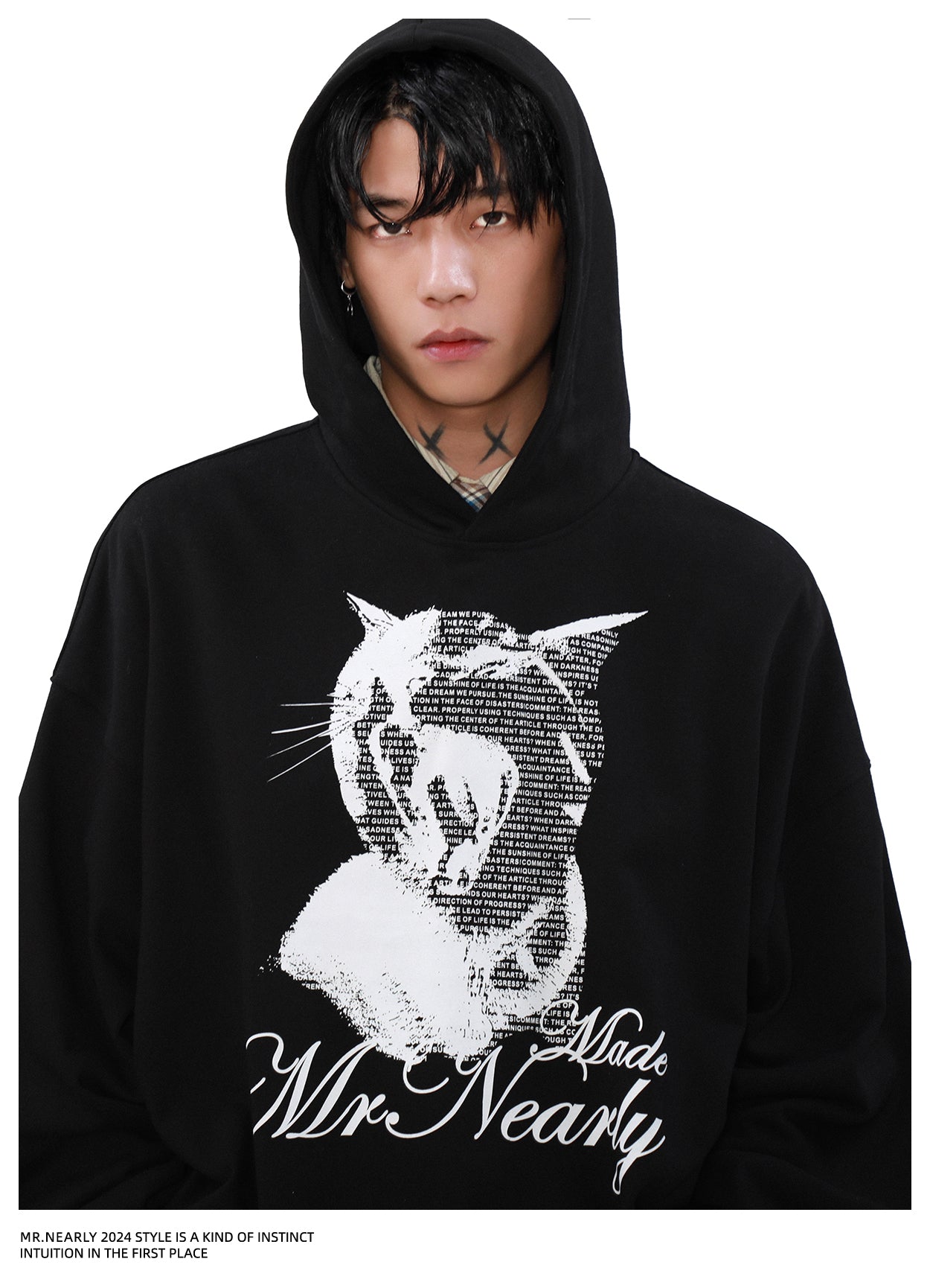 QS872A print hoodie