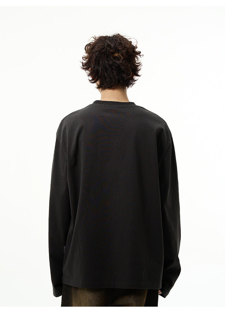 QS828A print L/S tee