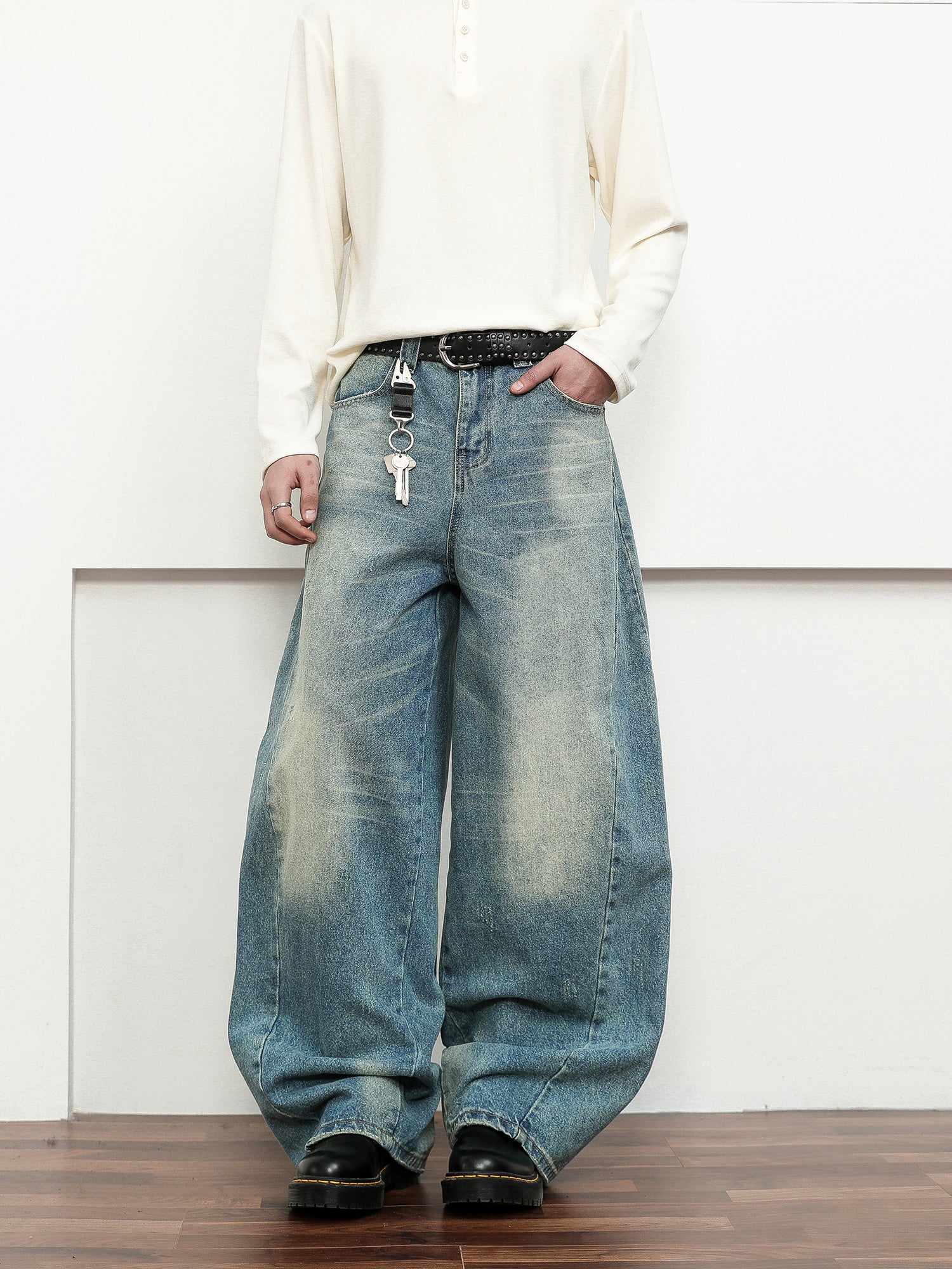 QS217B wash denim