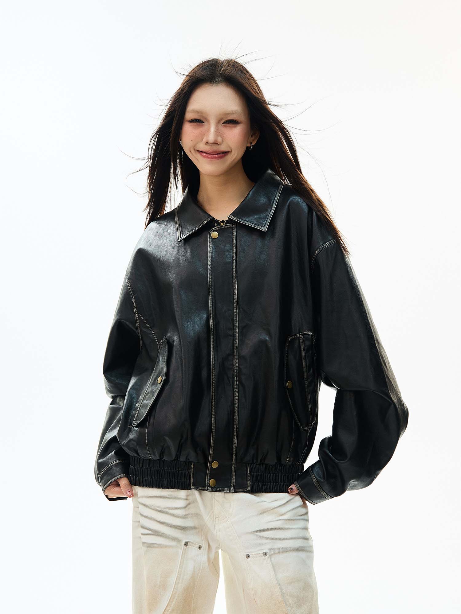 QS994A leather jacket