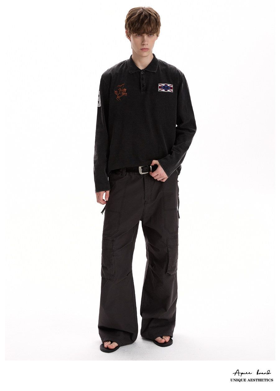QS896B L/S polo