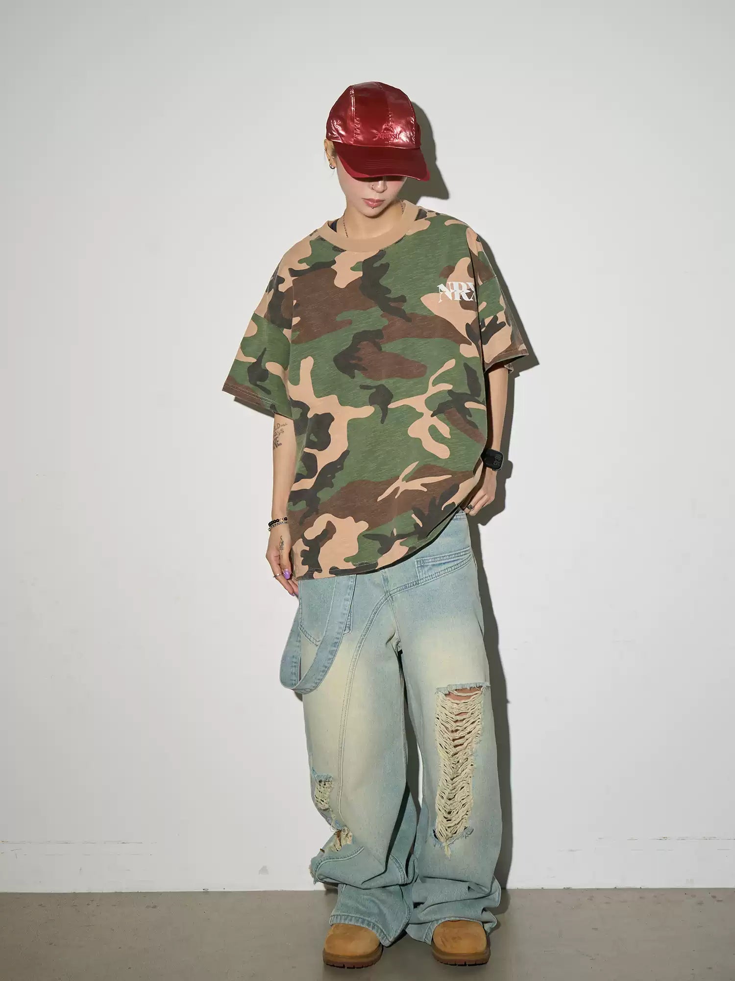 QS830B damage denim