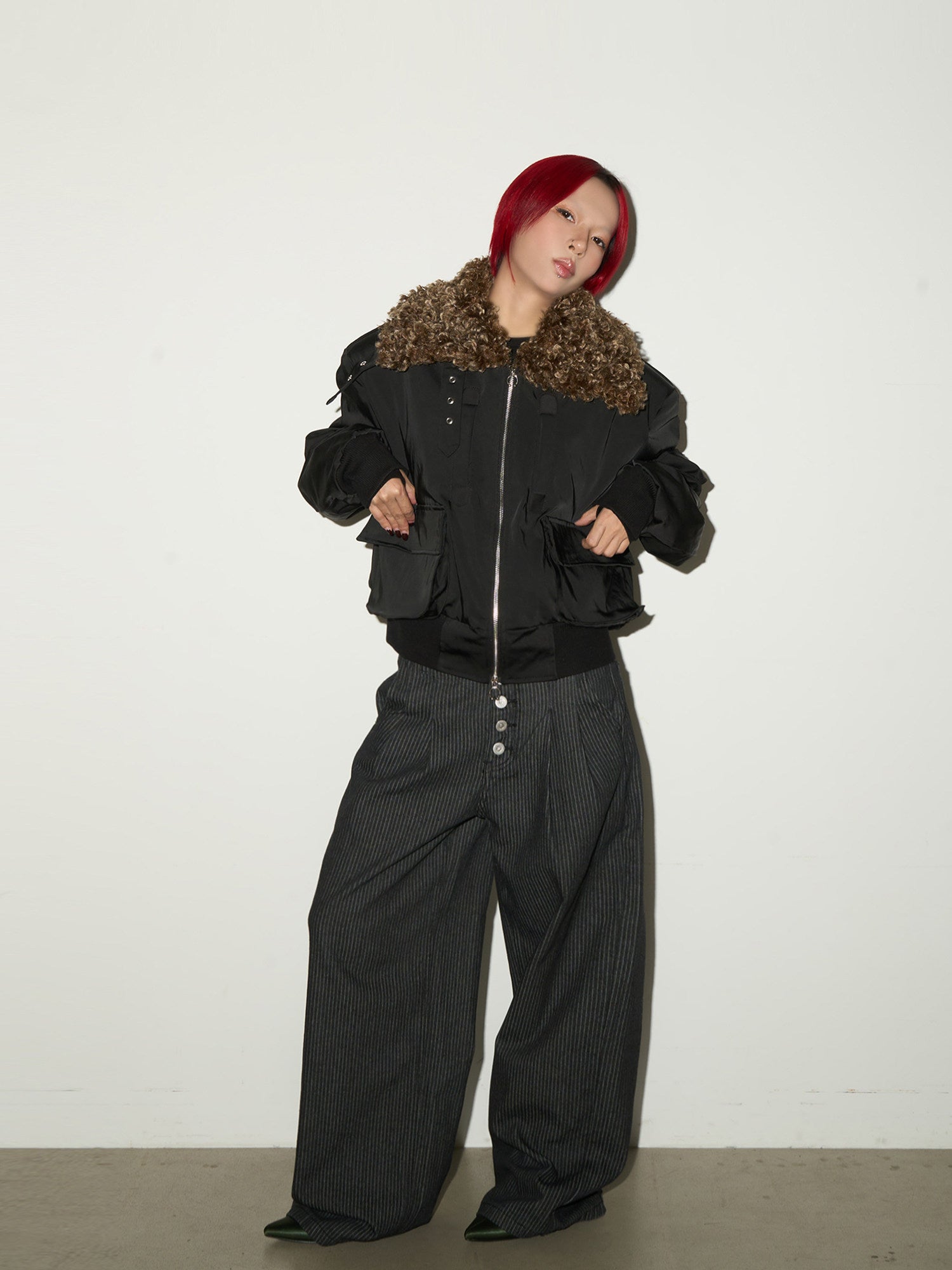 QS685B stripe pants