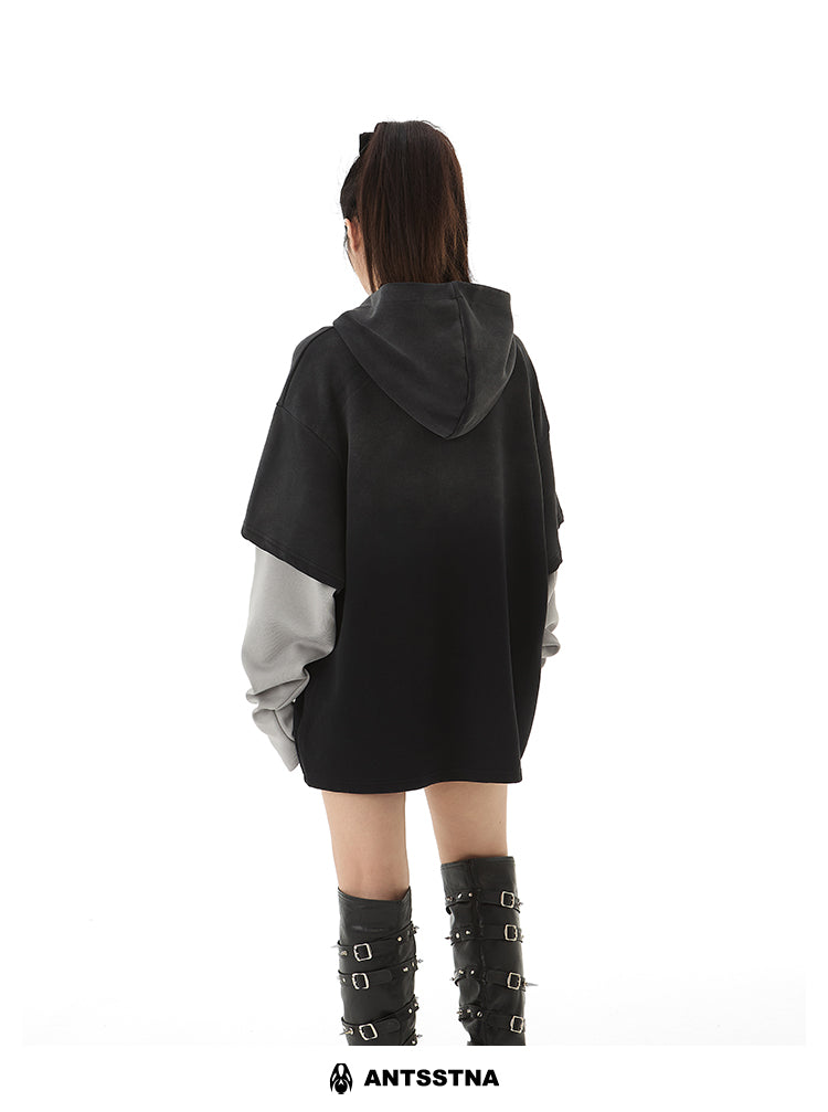 QS309B layered hoodie