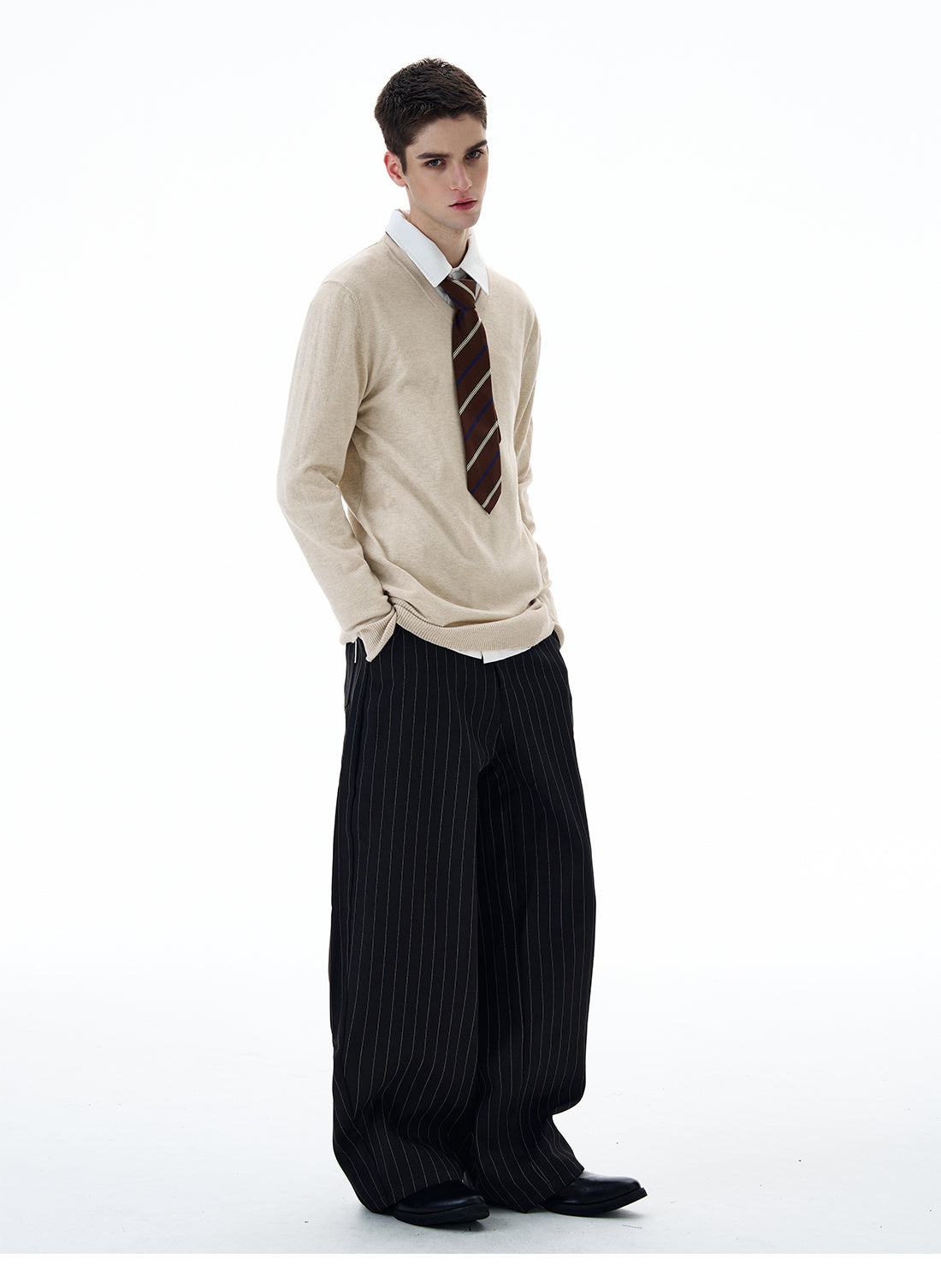 QS589B stripe pants