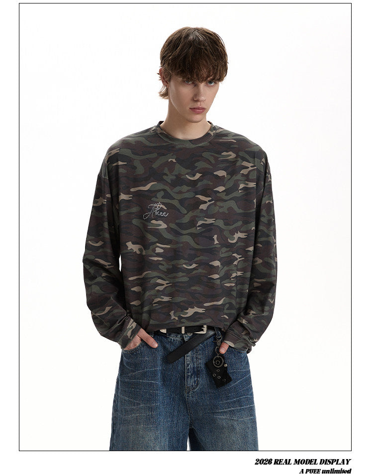 QS716B camouflage L/S tee