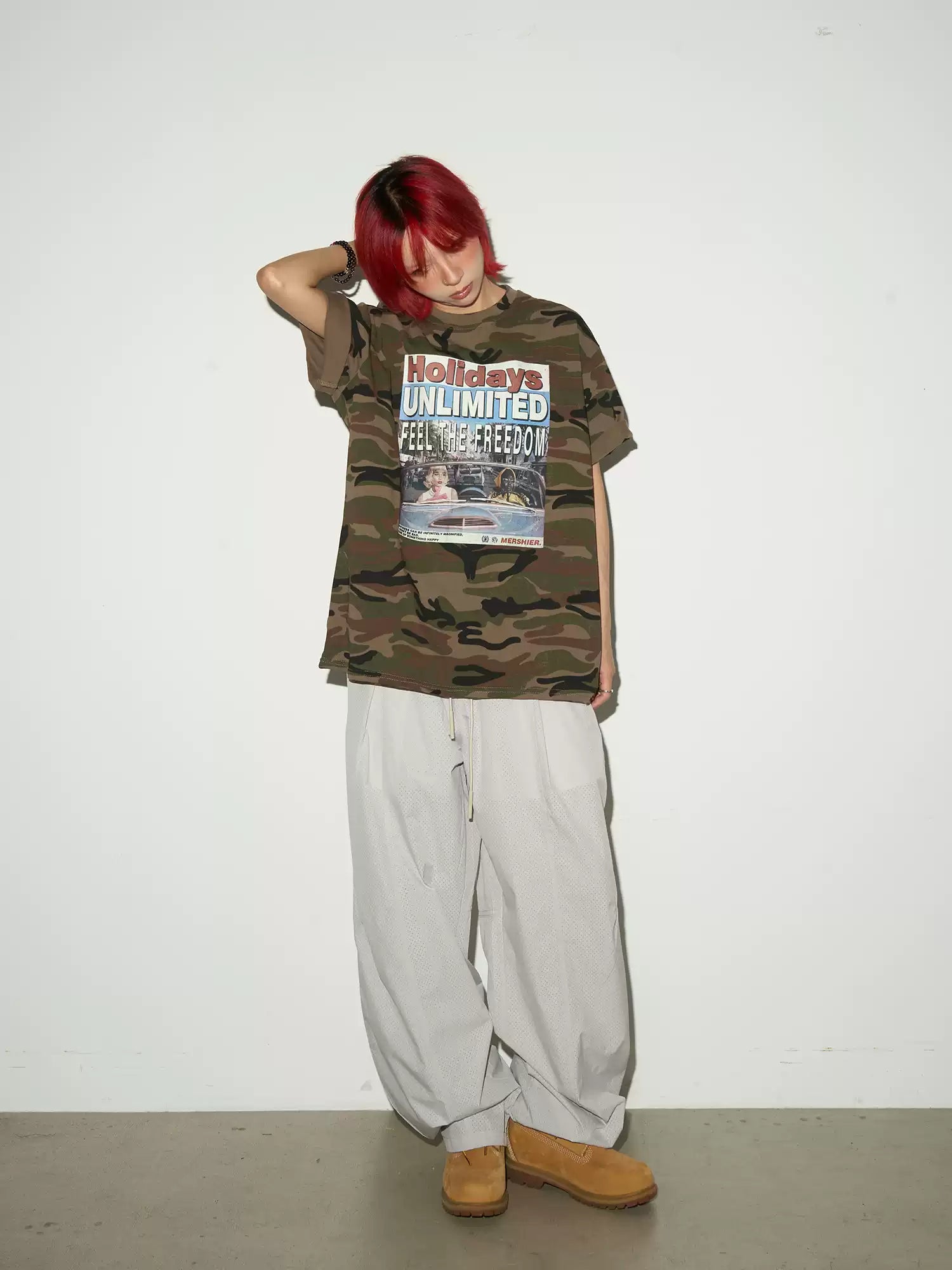 QS576B camouflage tee