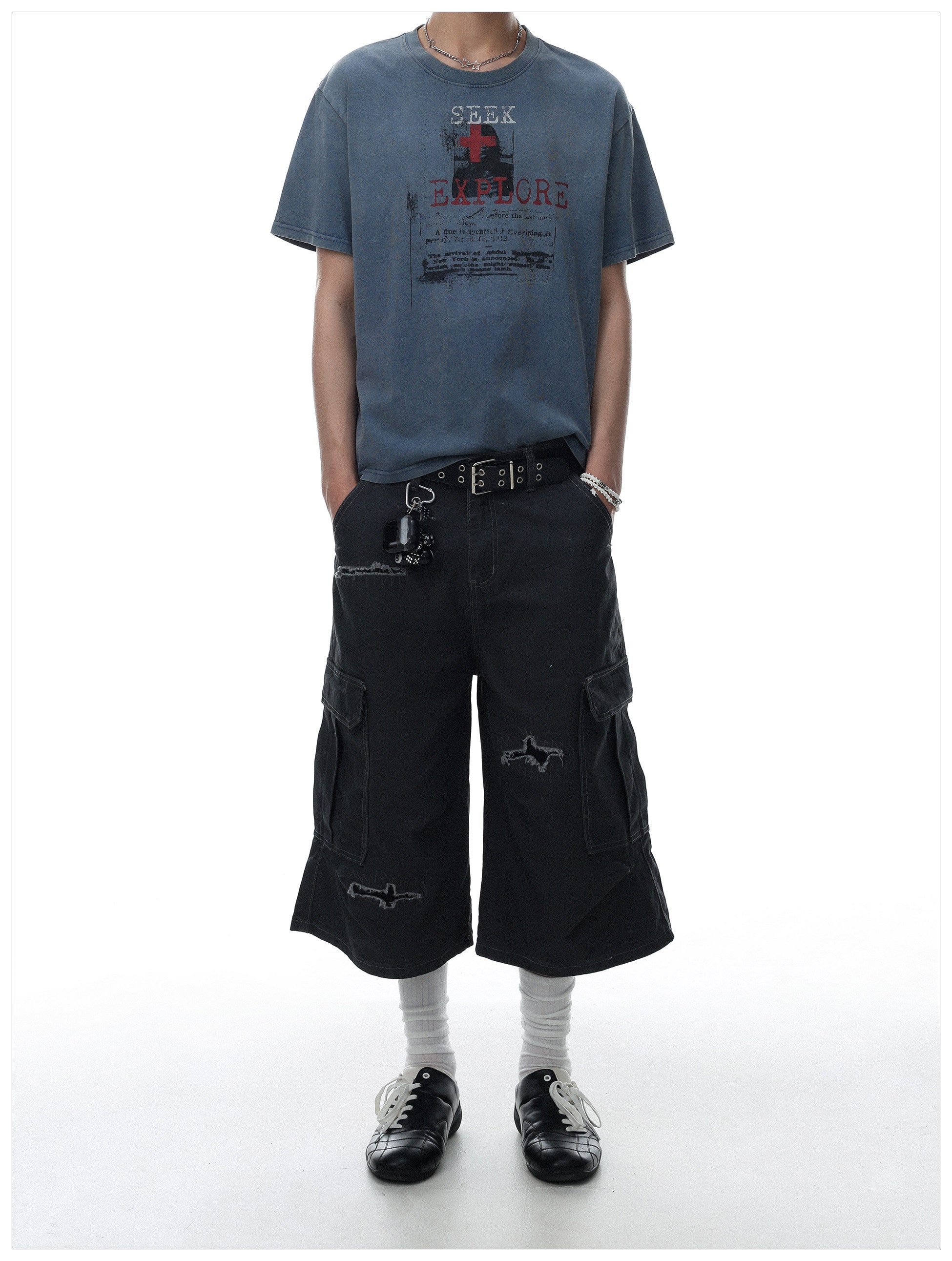 QS828B multi pocket pants
